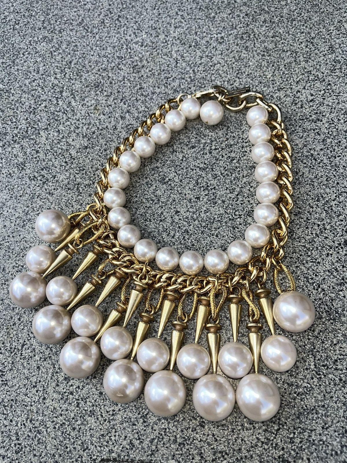 Junya Watanabe CDG Junya Wanatabe Faux-Pearl Stud Necklace Size ONE SIZE - 2 Thumbnail