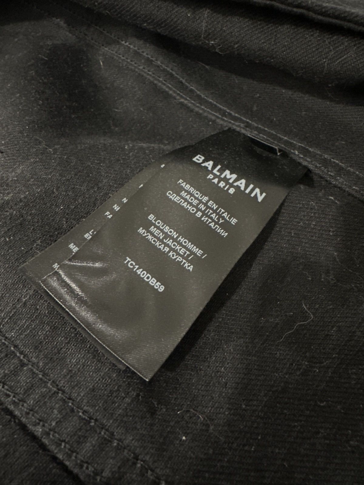 Balmain Balmain Tape Denim Jeans Jacket Size US L / EU 52-54 / 3 - 6 Thumbnail