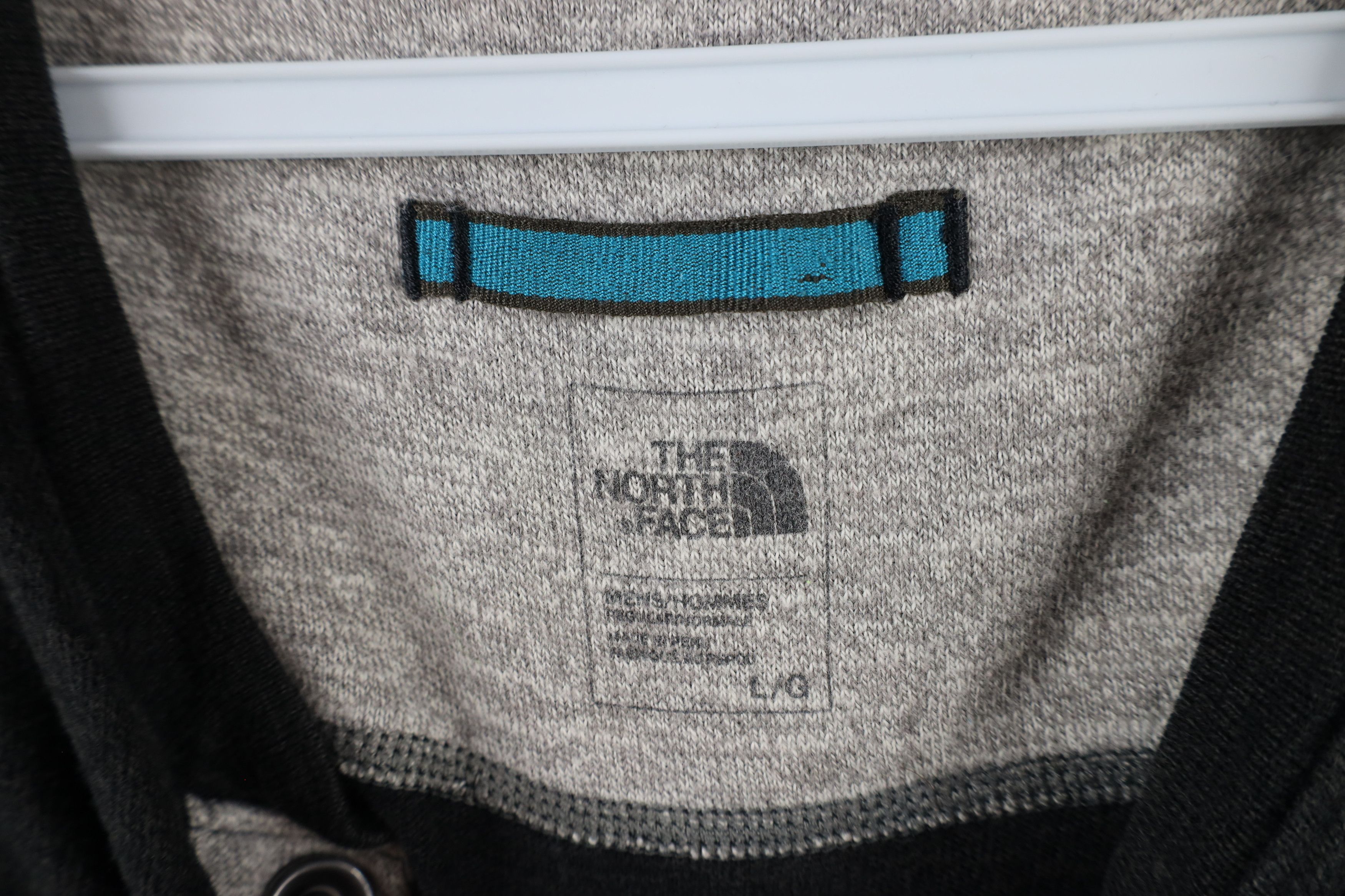 The North Face × Vintage The North Face Out Cotton Knit Long Sleeve Henley T-Shirt Size US L / EU 52-54 / 3 - 8 Thumbnail