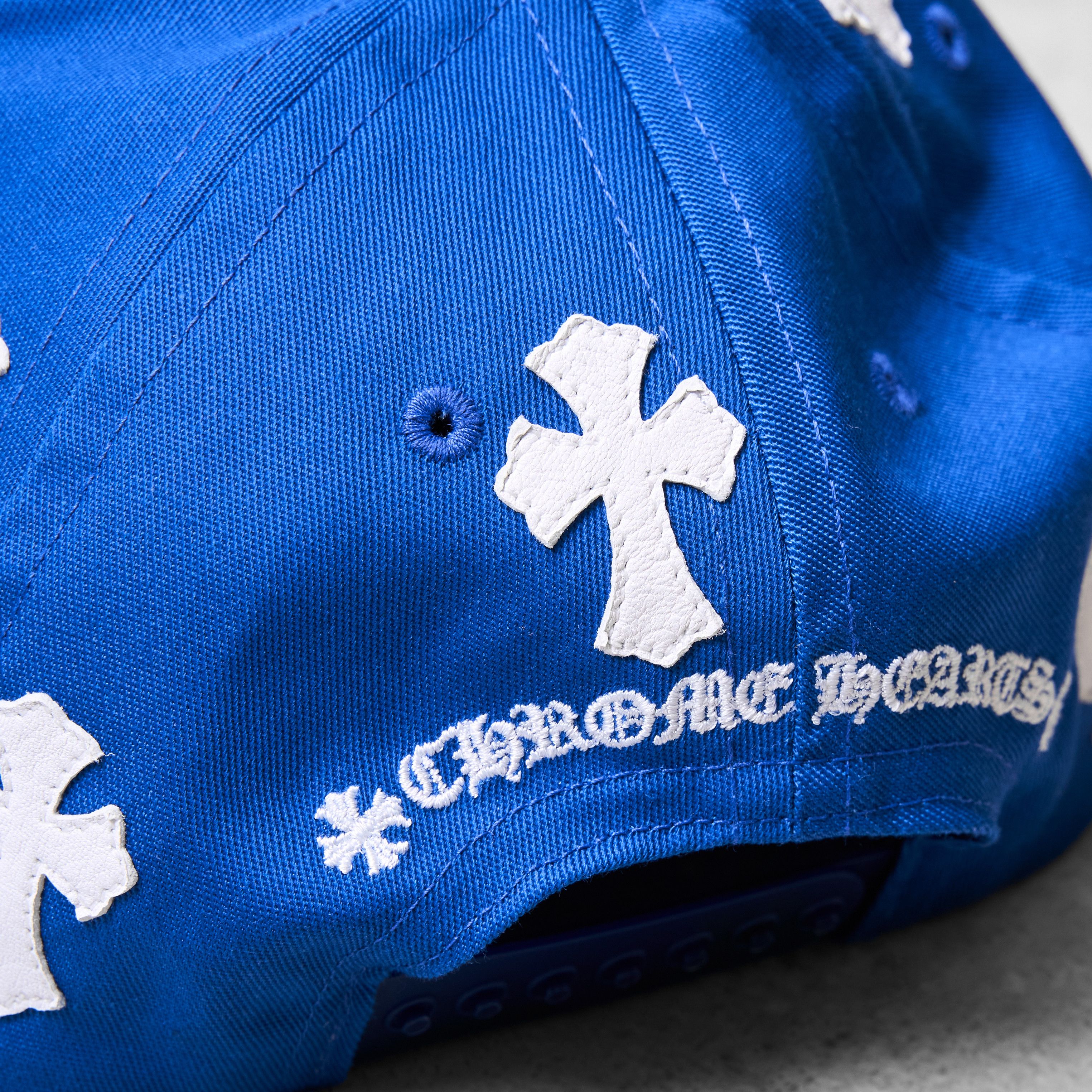 Chrome Hearts CHROME HEARTS Cross Patch Baseball Hat BLUE Size ONE SIZE - 4 Thumbnail