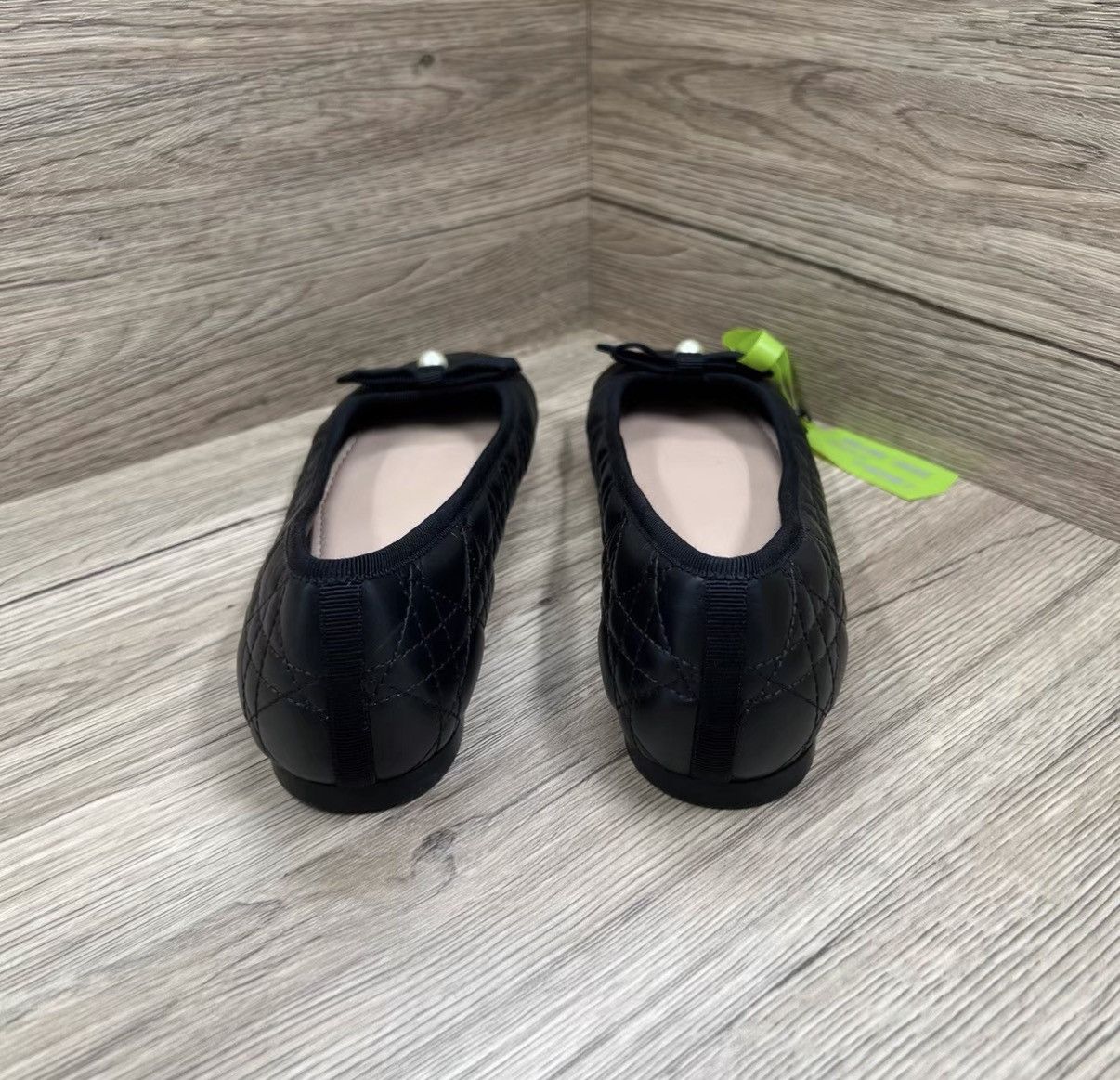 Dior Dior Ballet Flat Black Pearl Lady Dior Ballet Shoes J41 Size US 7 / IT 37 - 4 Thumbnail