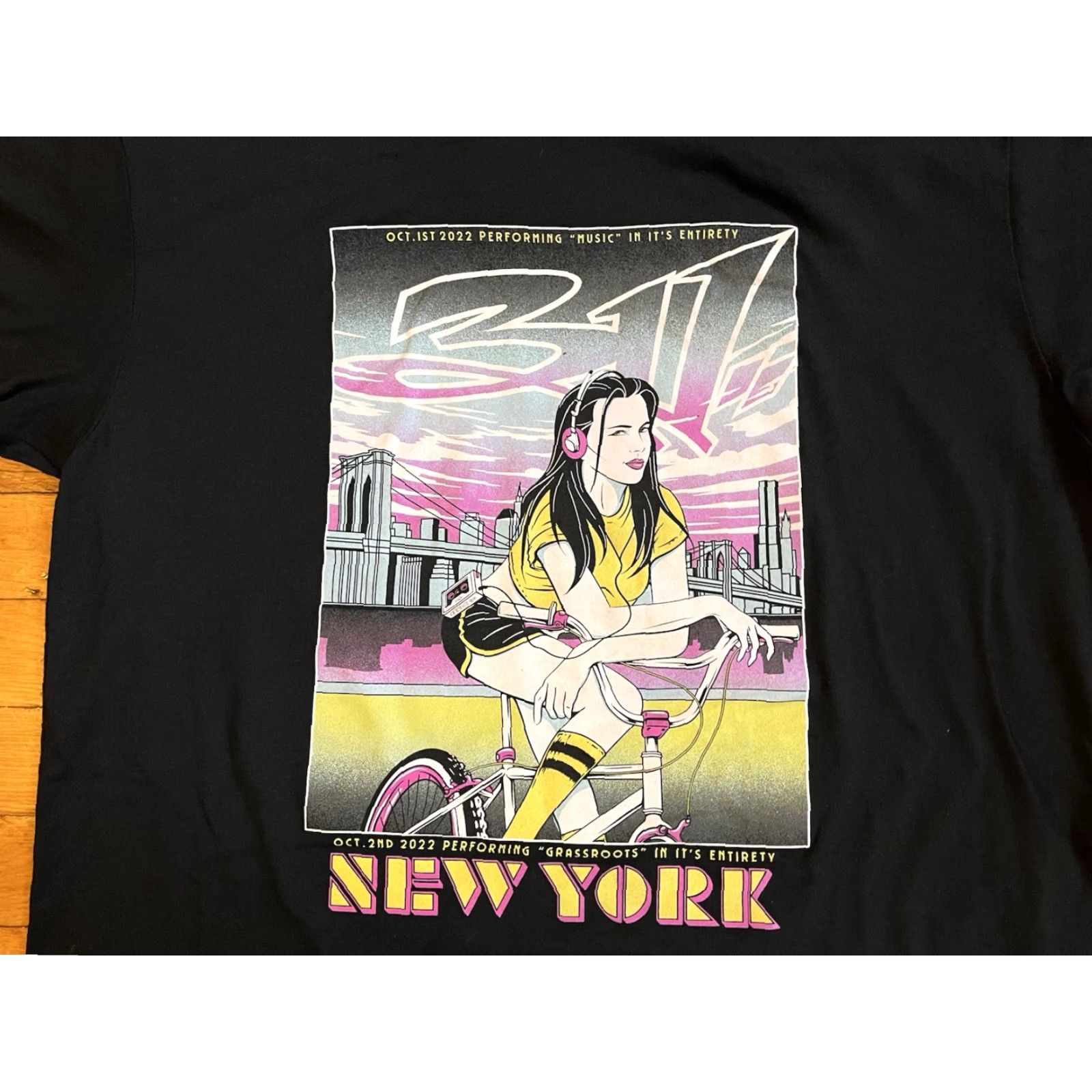 Next Level 311 Gra ssroots Live New York 2022 Shirt Men’s XL Black Next Level T-Shirt Band City Rock Graphic Print Size US XL / EU 56 / 4 - 3 Thumbnail