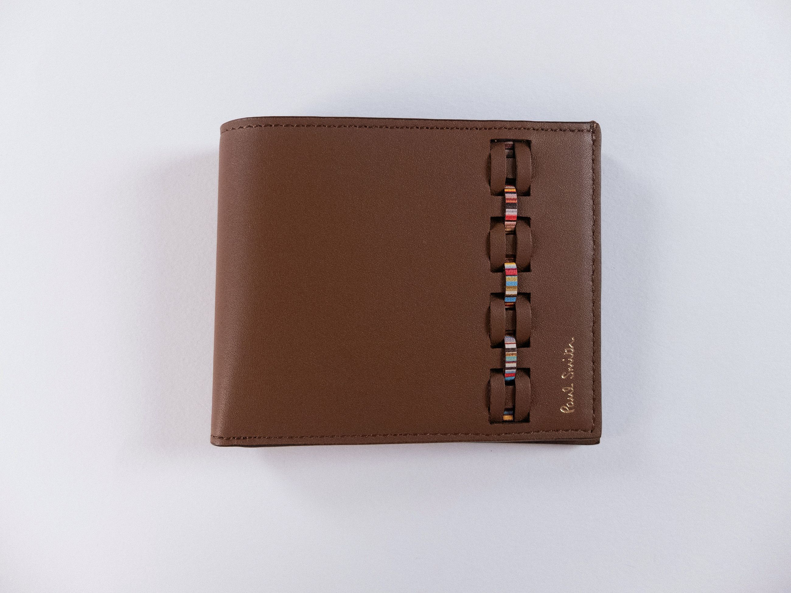 Paul Smith PAUL SMITH mainline tan brown woven front leather wallet Size ONE SIZE - 1 Thumbnail