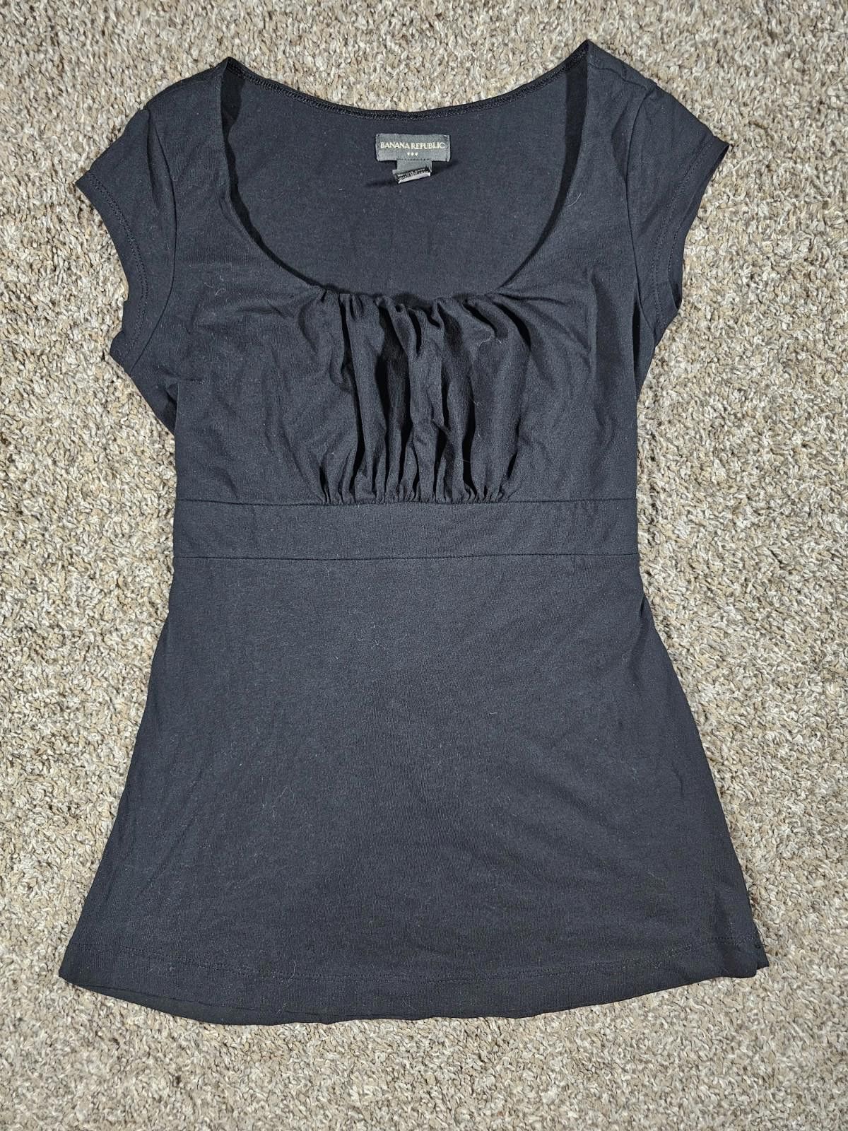 Banana Republic Banana Republic Sleeveless Tieback Top Black Small Stain Size S / US 4 / IT 40 - 1 Thumbnail