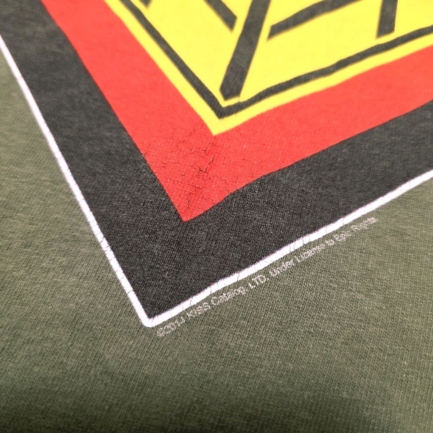 Vintage KISS ARMY 40 Years Strong T-shirt Size Large 2014 Proud To Be An American Shirt Mens Crew Neck Short Sleeve Graphic Print Army Green Cotton Size US L / EU 52-54 / 3 - 4 Thumbnail