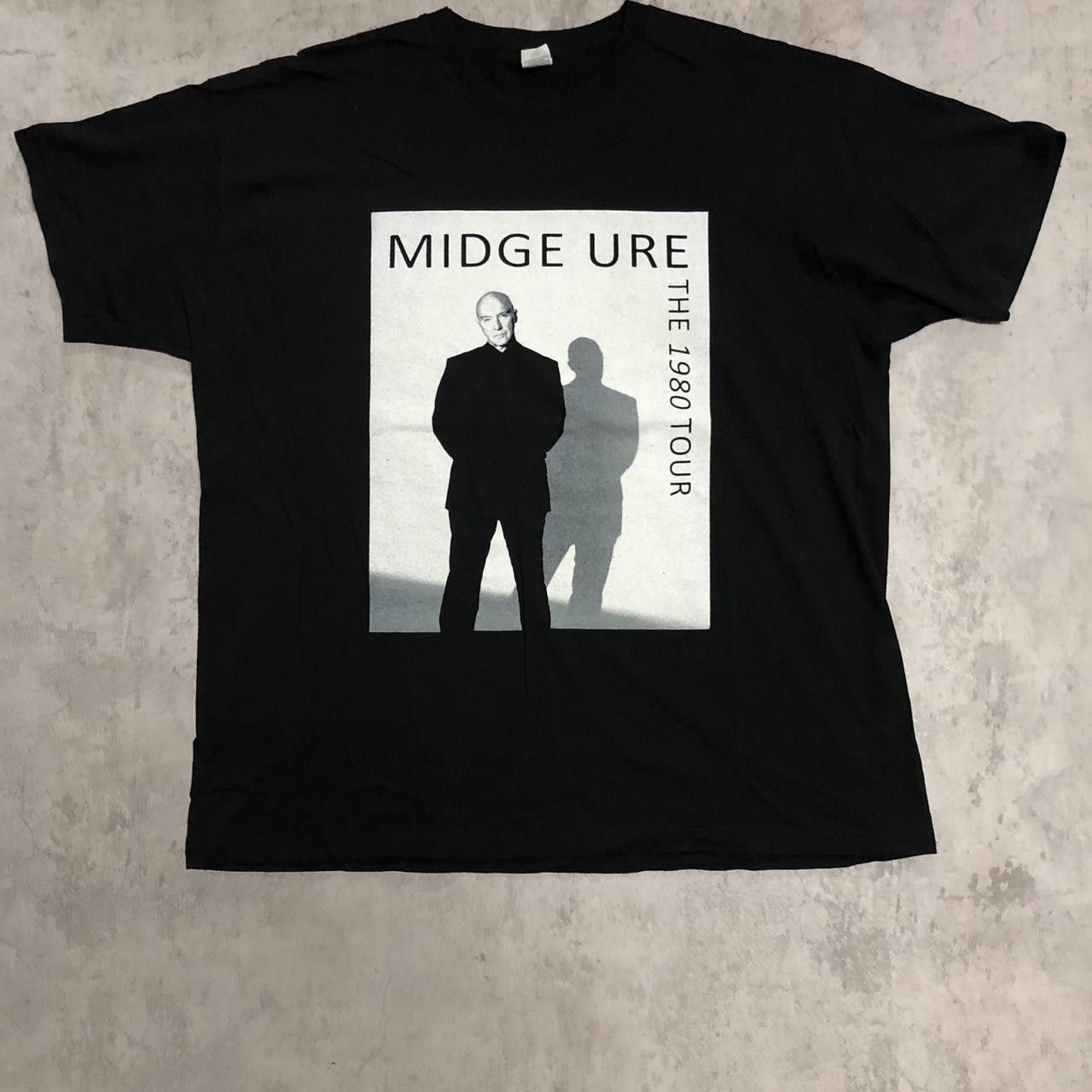 Fruit Of The Loom 1980s Midge Ure black T-shirt #music Size US XL / EU 56 / 4 - 1 Thumbnail