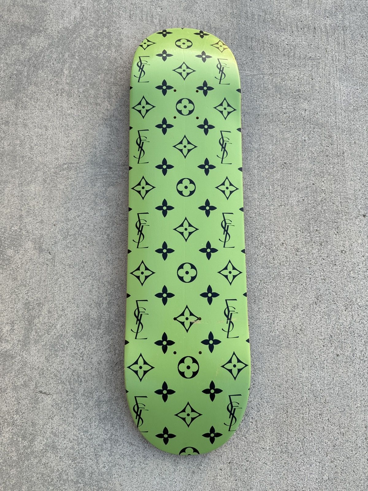 image of Surplus Distribution Skateboard Deck in Light Green, Men's