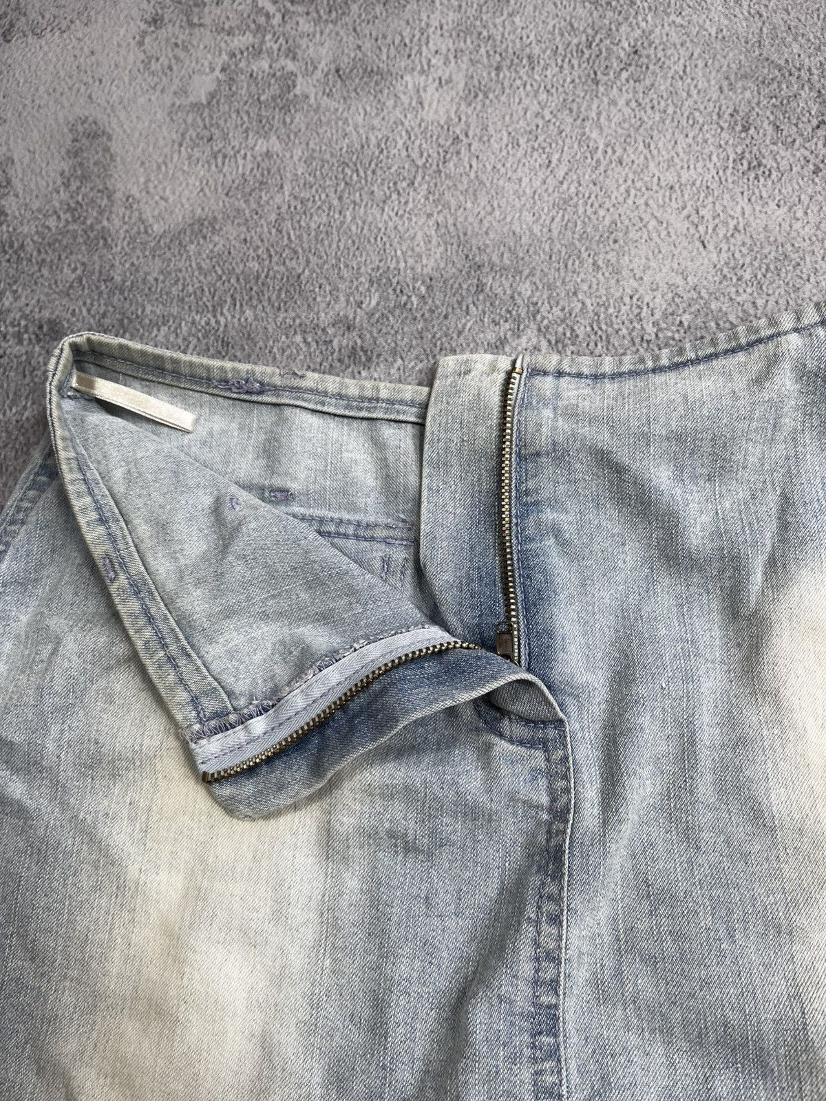 Other Vintage Y2K faded flared denim mini skirt Japanese style Size 28" / US 6 / IT 42 - 7 Thumbnail
