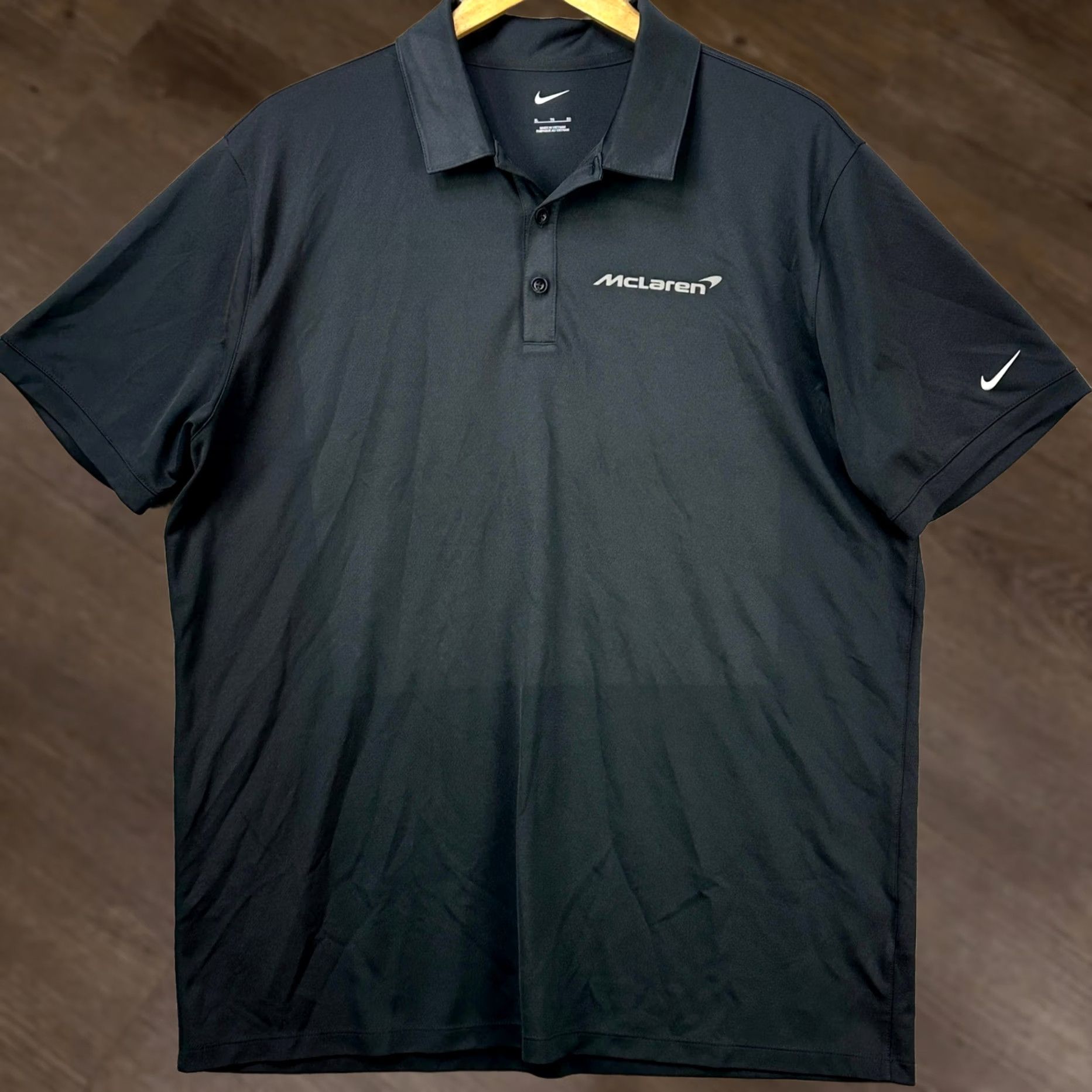 Nike Nike Golf Polo Shirt Mens XL Black Swoosh Performance Short Sleeve Polo Adult Golf Rugby Size US XL / EU 56 / 4 - 1 Thumbnail