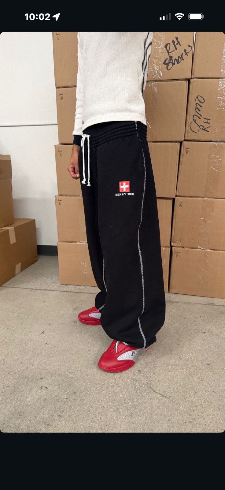 The GV Gallery Gv Gallery Black Berry Med Sweatpants Size US 40 / EU 56 - 1 Thumbnail