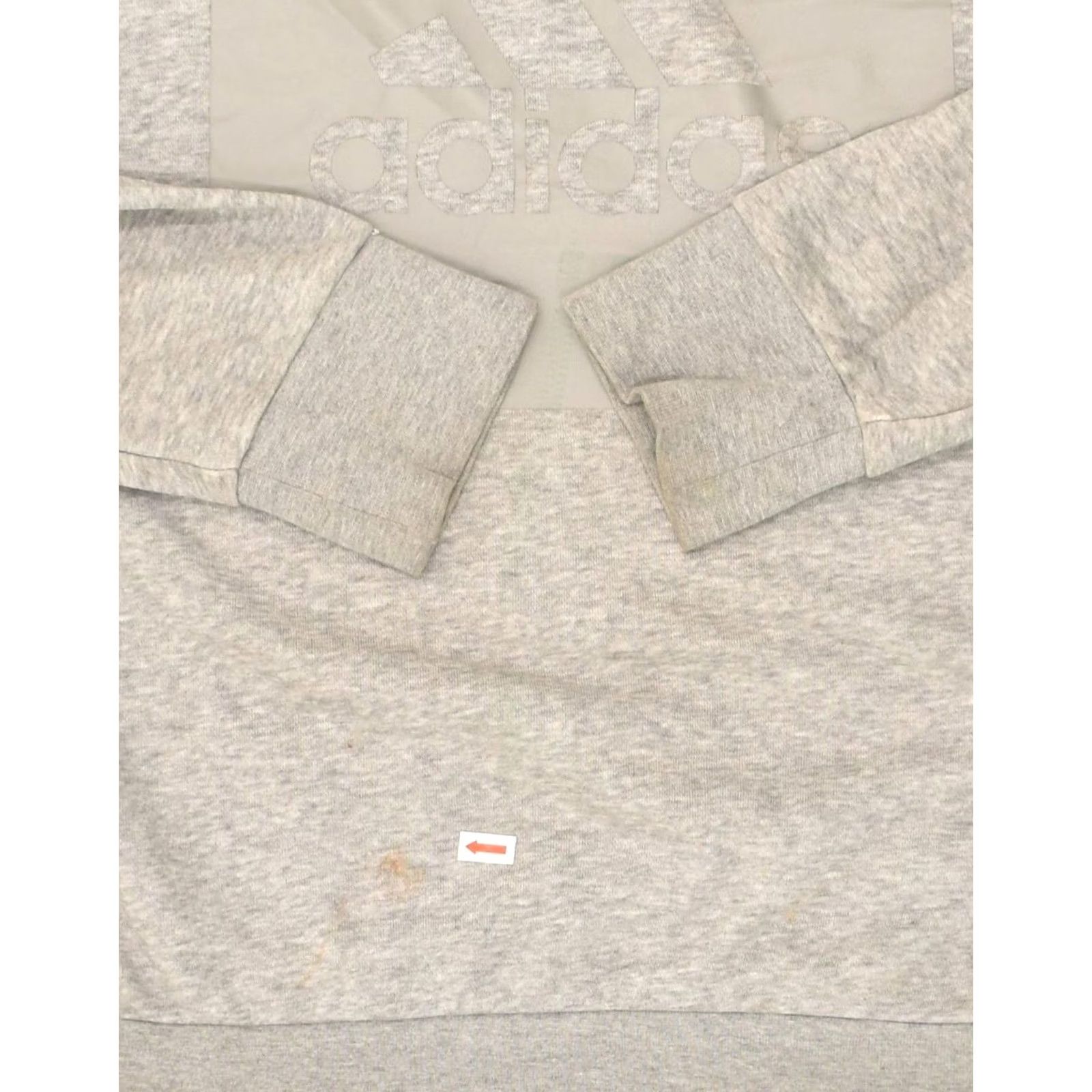 Adidas ADIDAS Mens Sweatshirt Jumper Medium Grey Graphic Loose Fit Cotton Size US M / EU 48-50 / 2 - 3 Thumbnail