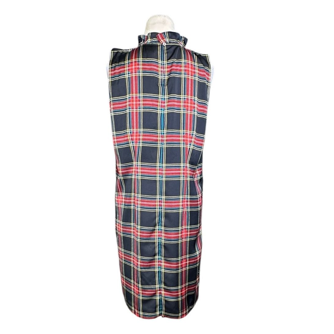 J.Crew J.CREW red green sleeveless shift mini dress size 6 Size M / US 6-8 / IT 42-44 - 2 Thumbnail