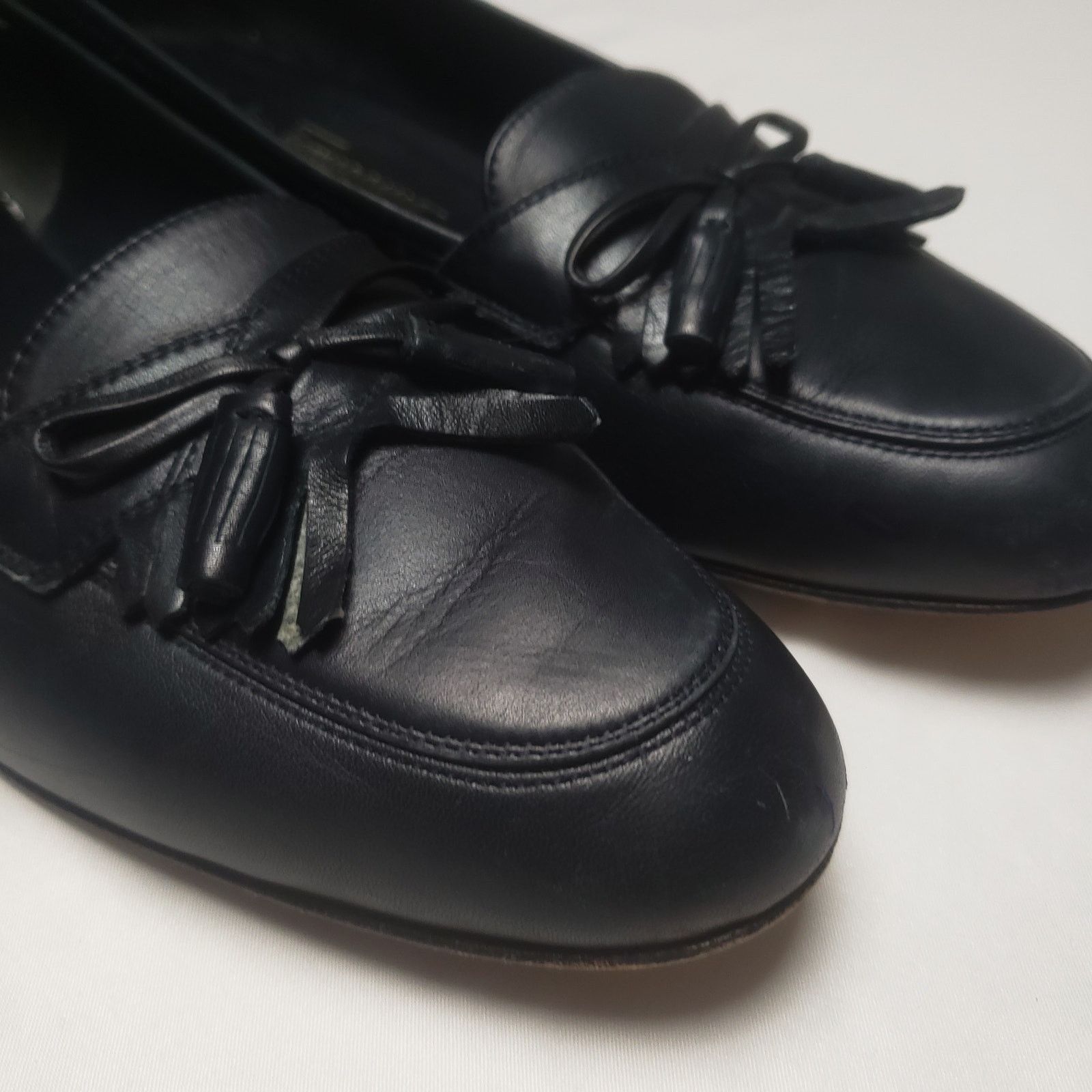 Salvatore Ferragamo Vintage Salvatore Ferragamo Womens Loafers Leather Size US 9.5 / IT 39.5 - 5 Thumbnail