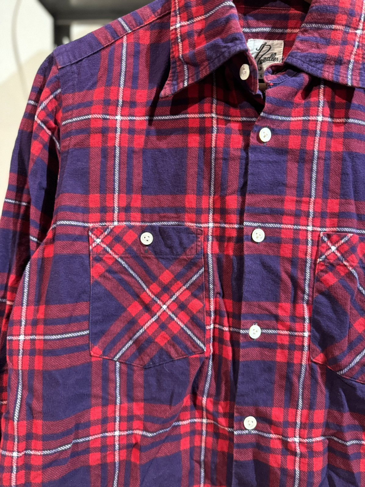 Needles Needles Unfinished Frayed Bottom Flannel Shirt Size US M / EU 48-50 / 2 - 3 Thumbnail