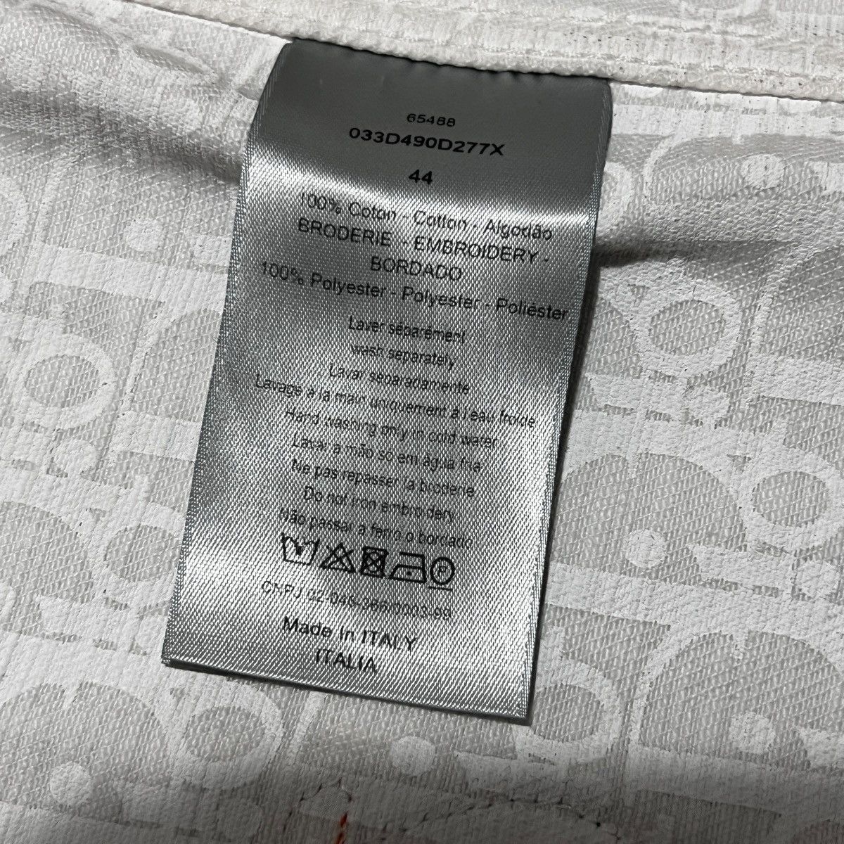 Dior DIOR × Kenny Scharf 2021SS Oblique Lining White Denim Jacket Size US M / EU 48-50 / 2 - 7 Thumbnail