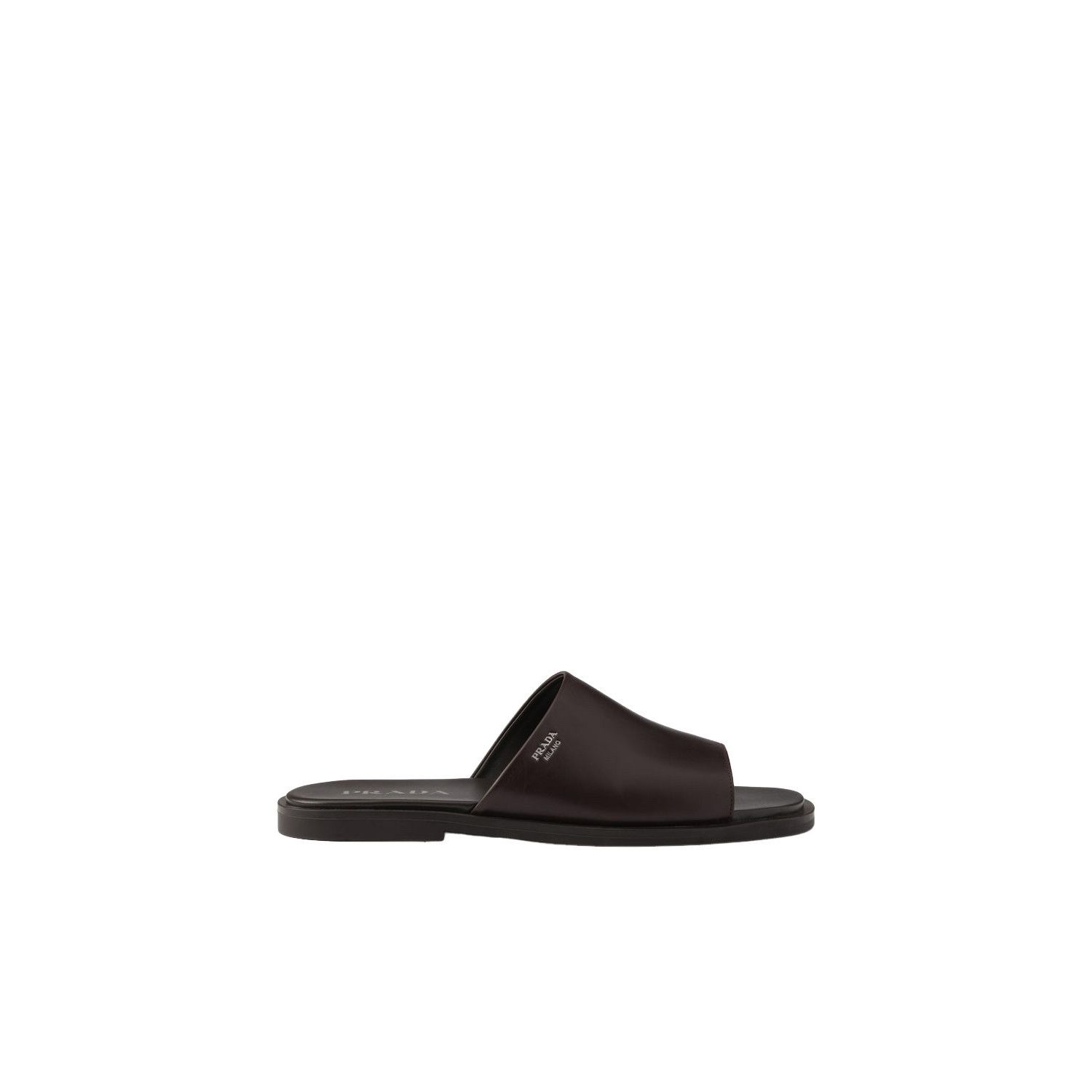 Prada PRADA $1020 Dark Brown Slides New & Authentic (Men's size:8. Size US 8.5 / EU 41-42 - 2 Thumbnail