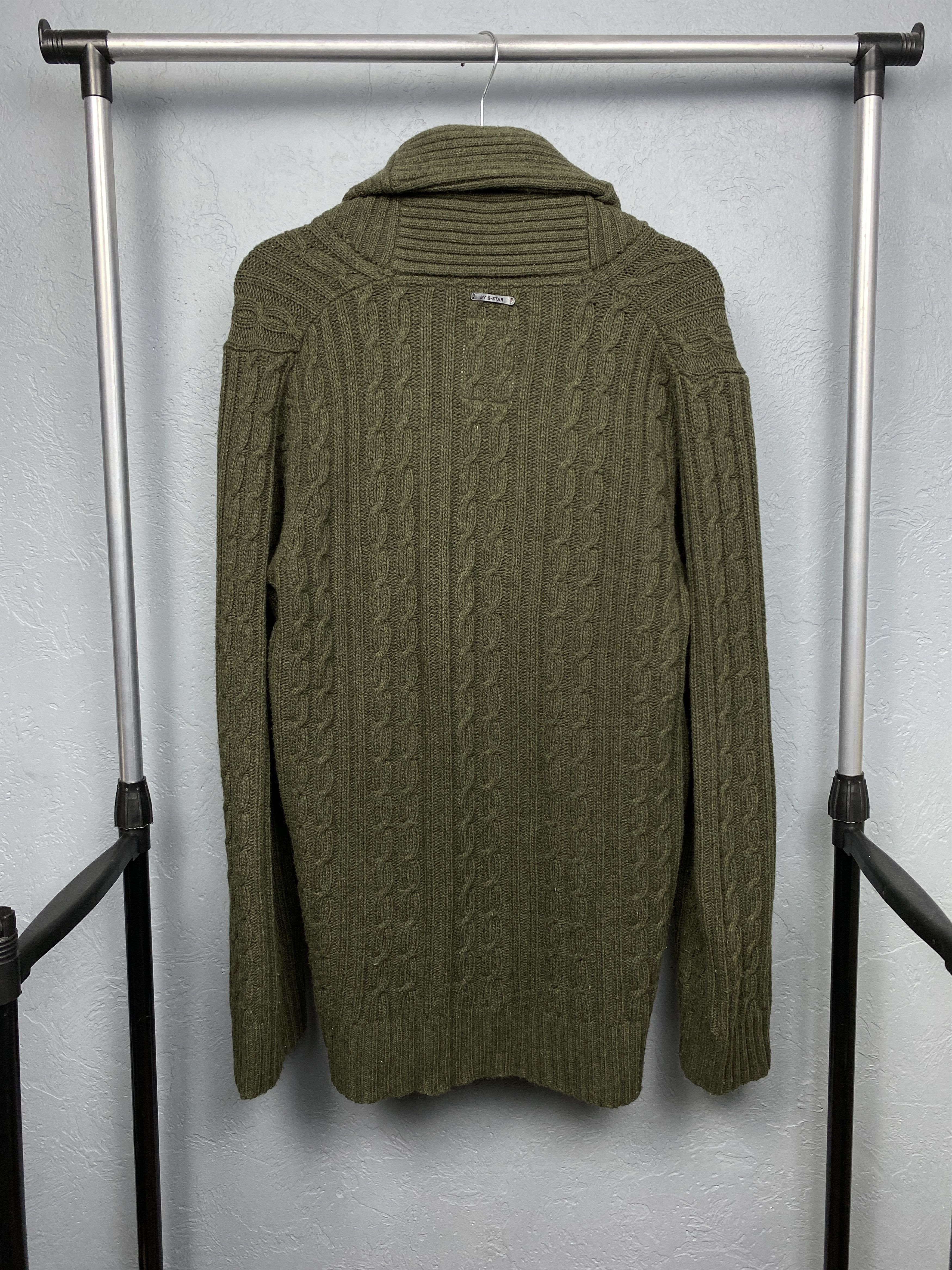 G-Star G Star Raw Mens Wool Knit Cardigan Sweater Size US L / EU 52-54 / 3 - 7 Thumbnail