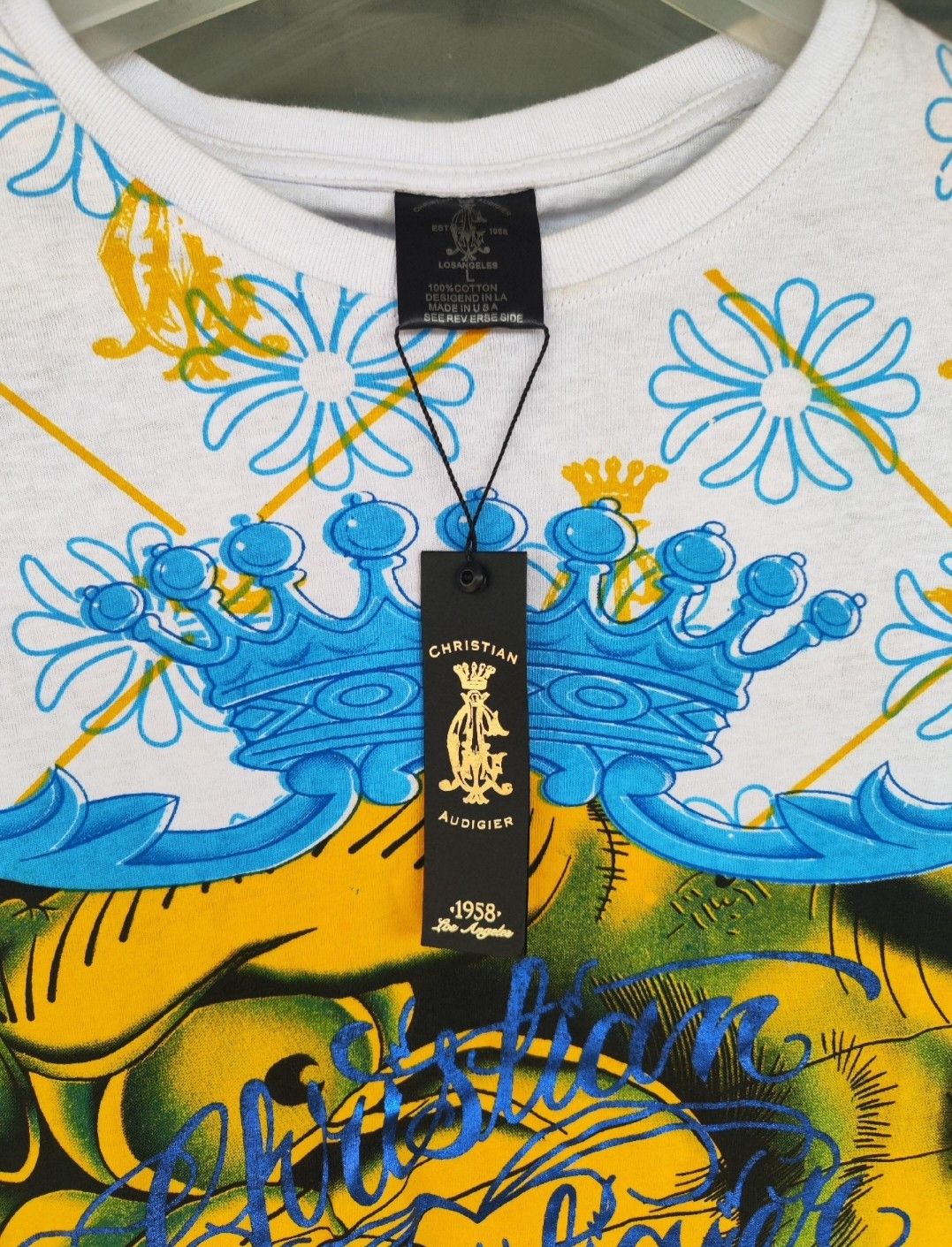 Ed Hardy christian audigier printed grunge long sleeved t-shirt Size US L / EU 52-54 / 3 - 3 Thumbnail