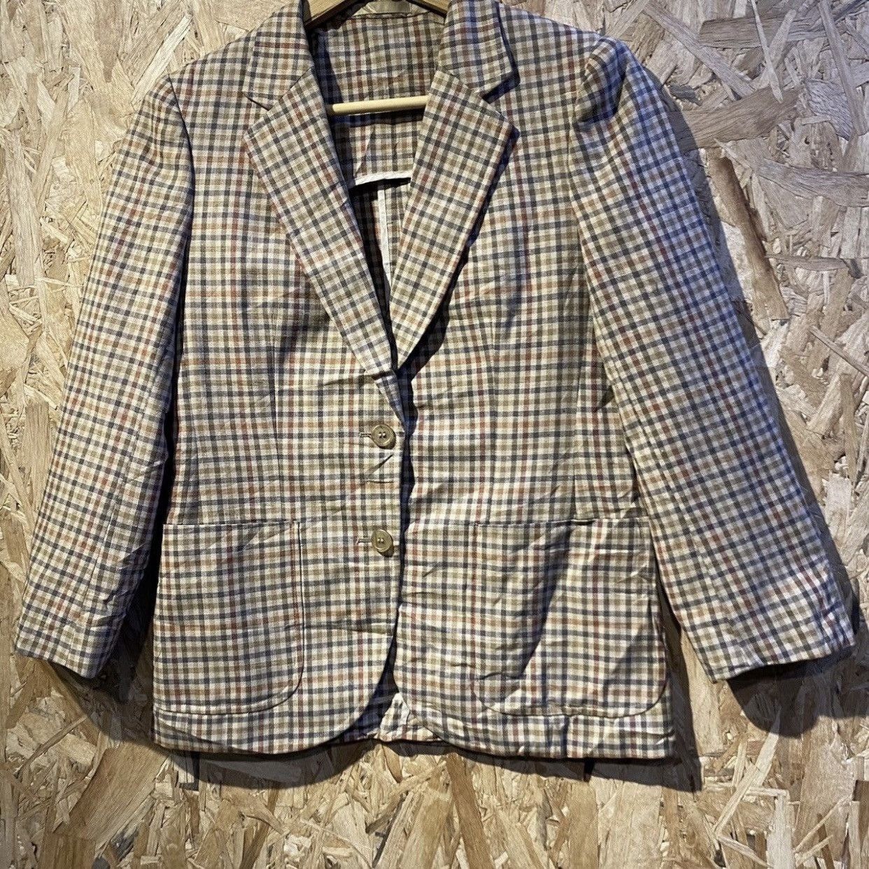 Burberry VTG Burberrys Plaid Check Suit Blazer Jacket M Old Money Size M / US 6-8 / IT 42-44 - 5 Thumbnail