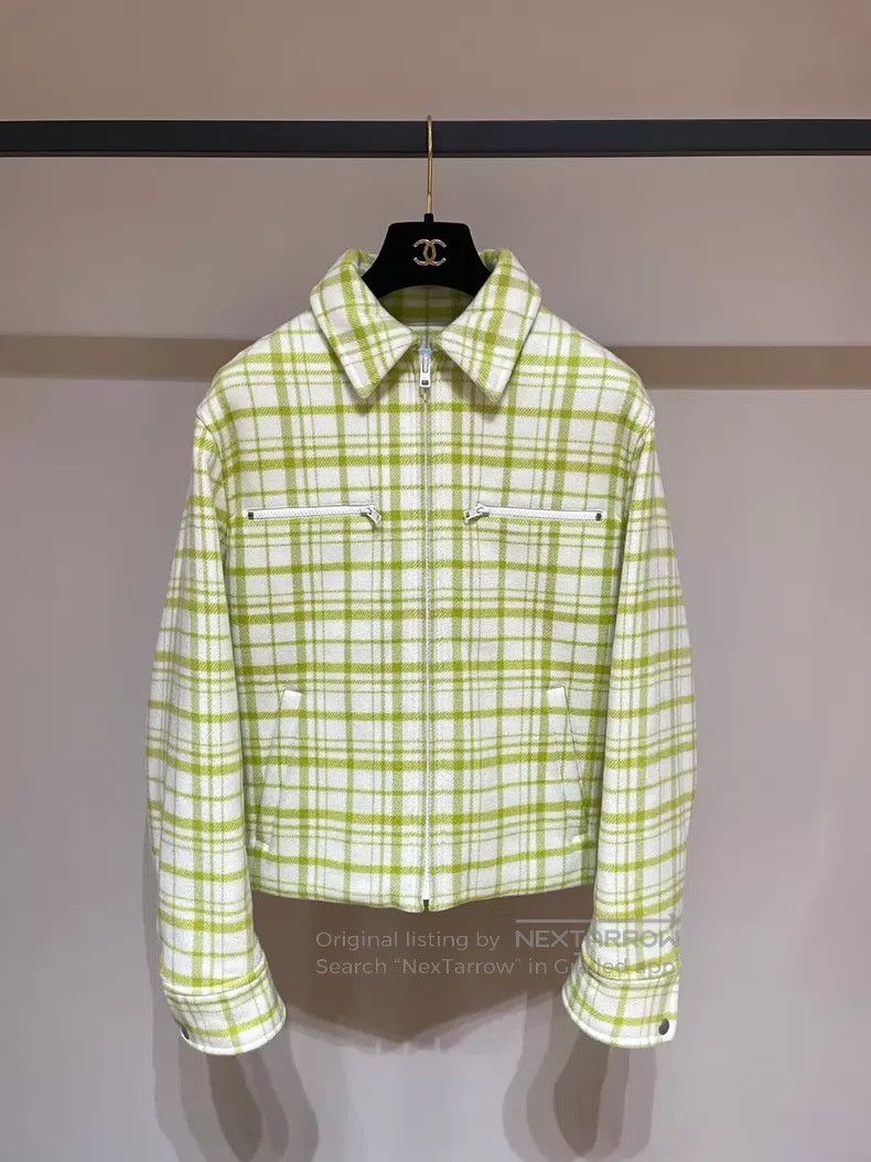 Dior Dior Apple green woollen tweed jacket Size XS / US 0-2 / IT 36-38 - 1 Thumbnail