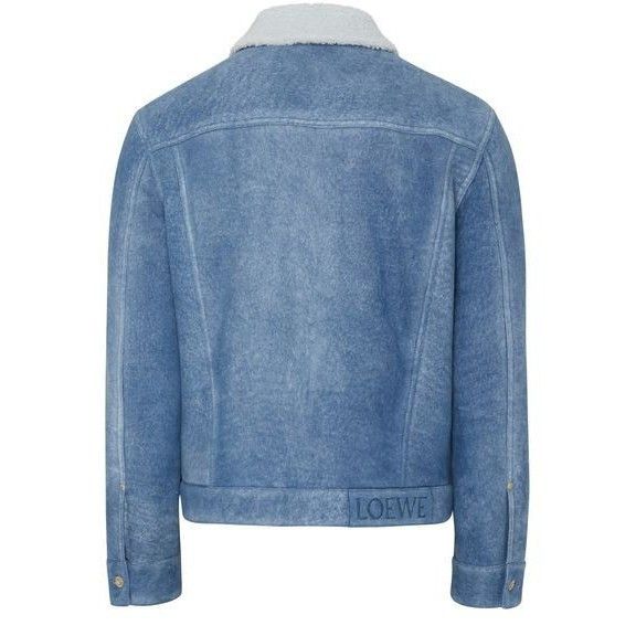 Loewe LOEWE Shearling Blue Denim Jacket New & Authentic (Men's siz Size US S / EU 44-46 / 1 - 2 Thumbnail