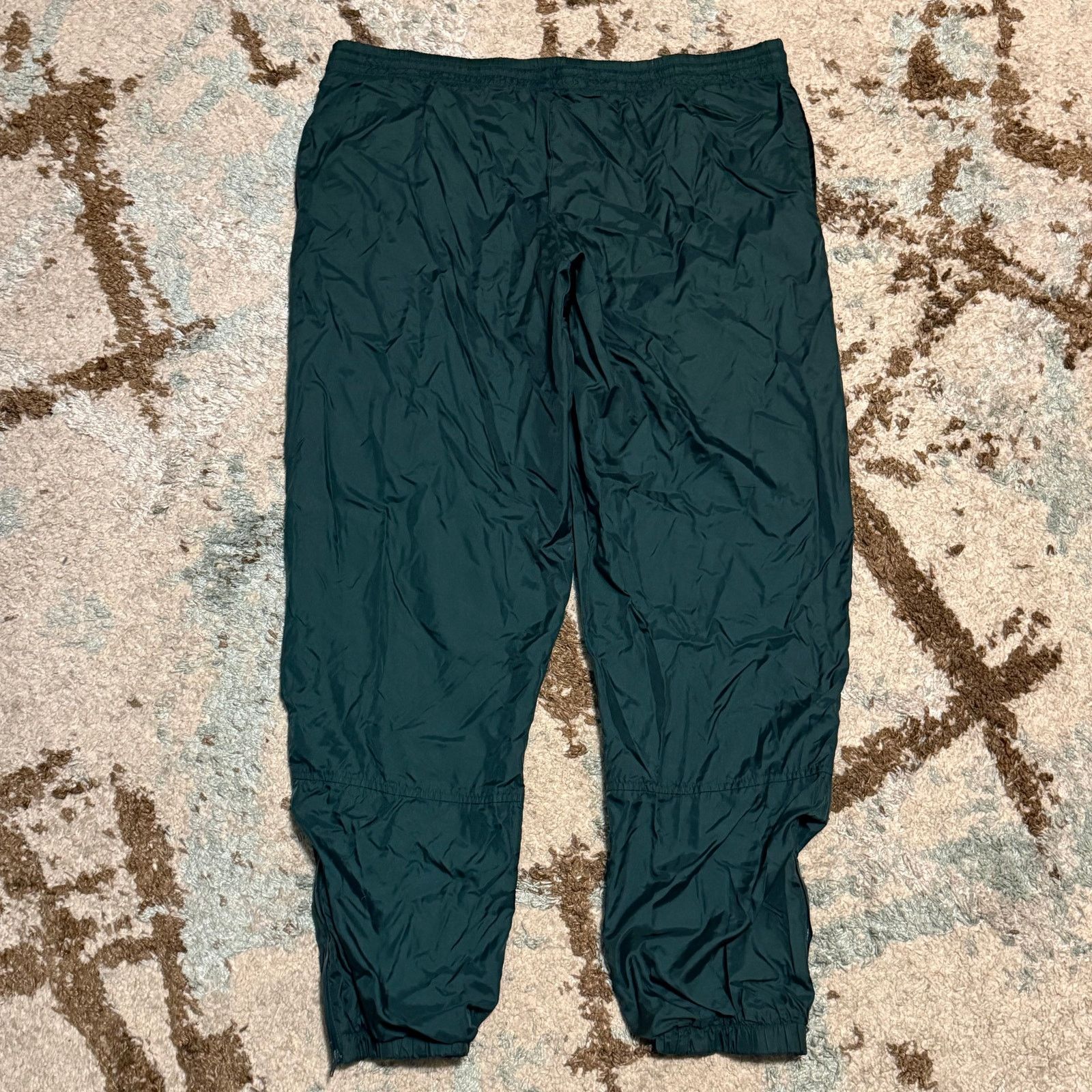 Nike Vintage Nike Fleece Lined Track Pants Size XL Green 90s Size US 38 / EU 54 - 3 Thumbnail