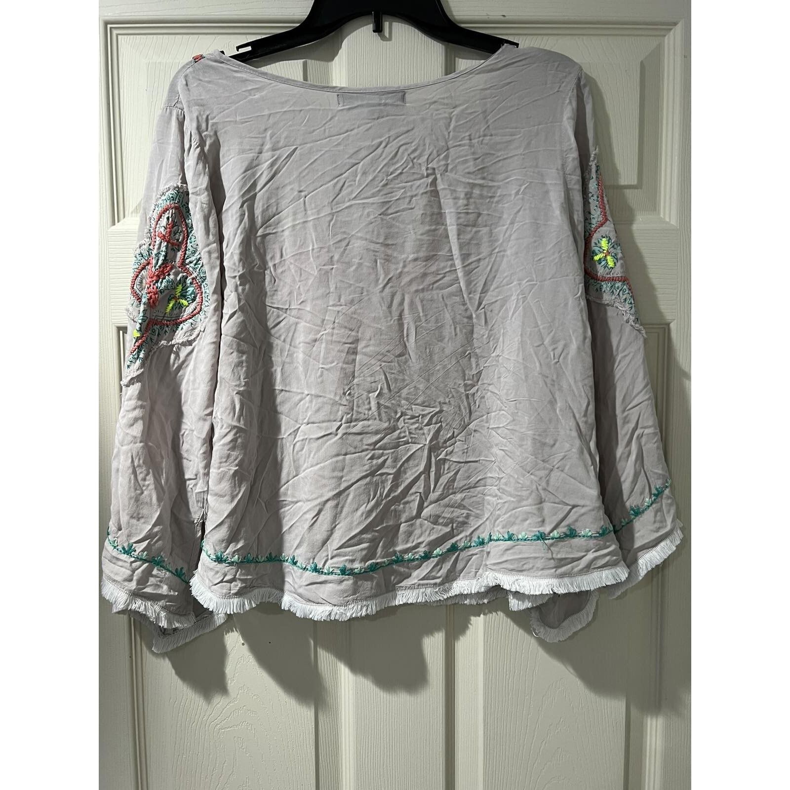 & Other Stories Love Stitch Embroidered Top Size L Women Blouse A003283 Size L / US 10 / IT 46 - 3 Thumbnail