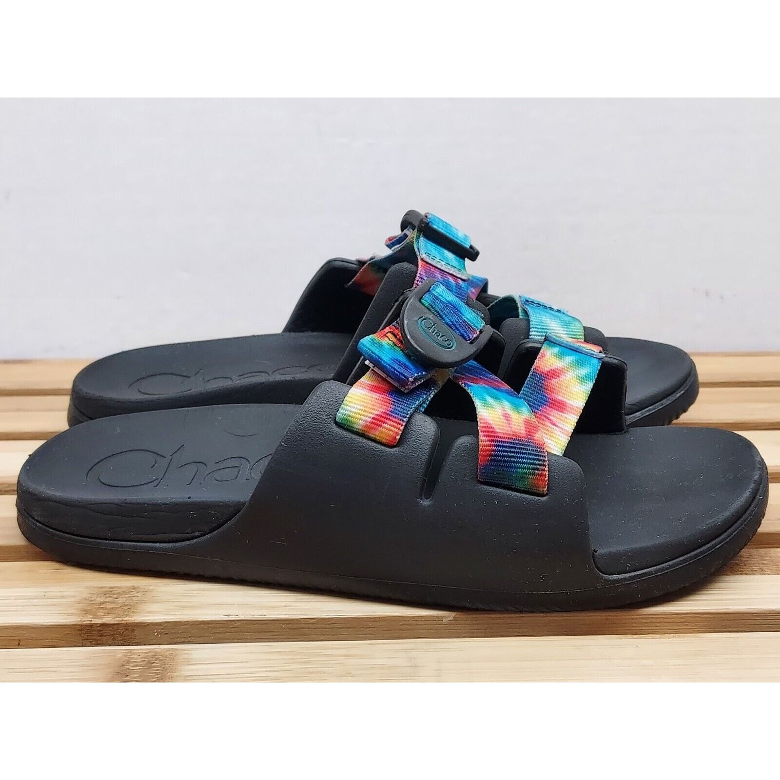 Chaco Chaco Kids | Tie-Dye | Chillos Slide Sandals Size Y4 Size US 4 / IT 34 - 6 Thumbnail