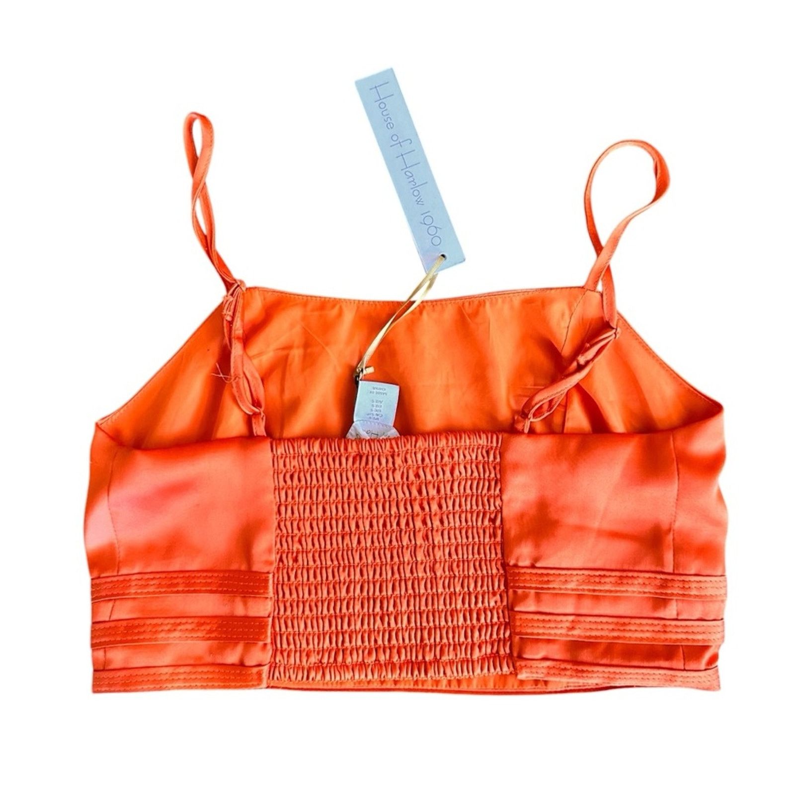House of Harlow NWT House of Harlow 1960 Orange Crop Top – Size S Size S / US 4 / IT 40 - 3 Thumbnail
