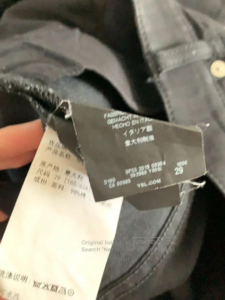 Saint Laurent Paris SAINT LAURENT Zip Detail Denim Jeans. Size US 29 - 4 Thumbnail