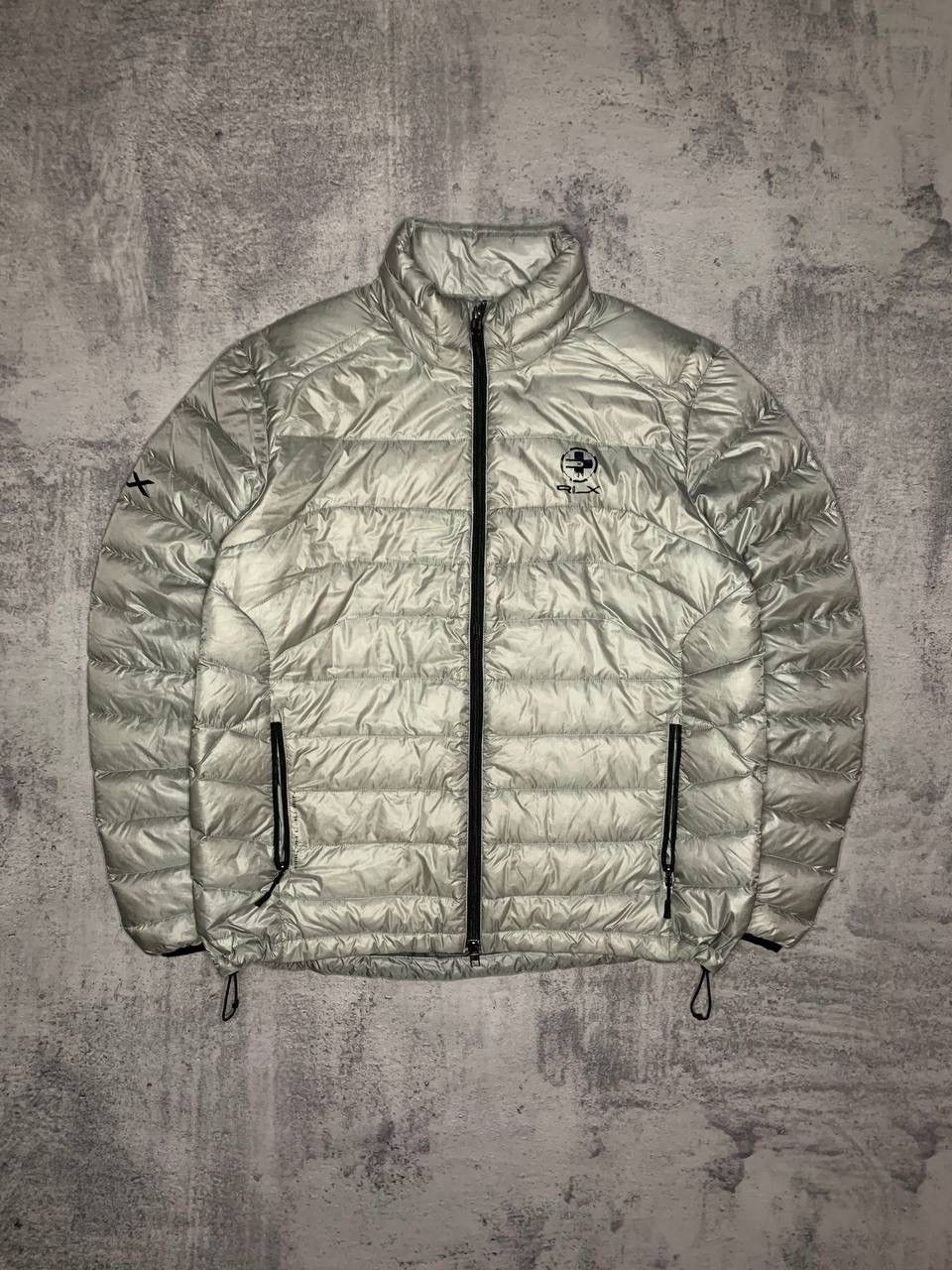 image of Ralph Laurent Rlx Lightweight Down Jacket Size XL in Silver, Men's