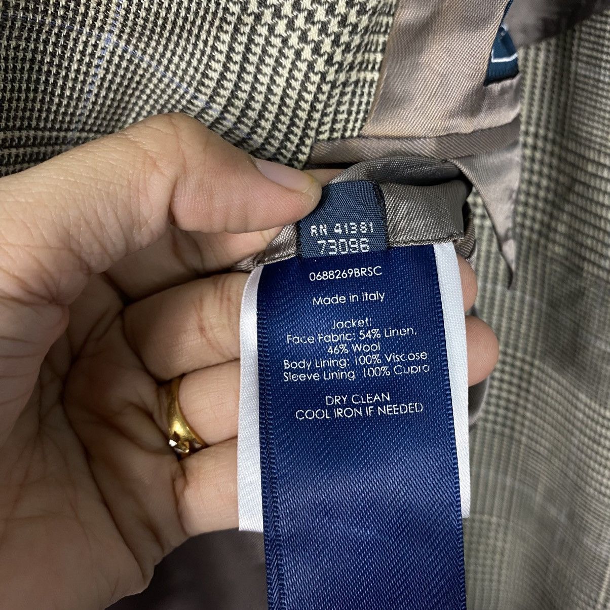 📌Polo Ralph Lauren Made in Italy Coats Tartan Design