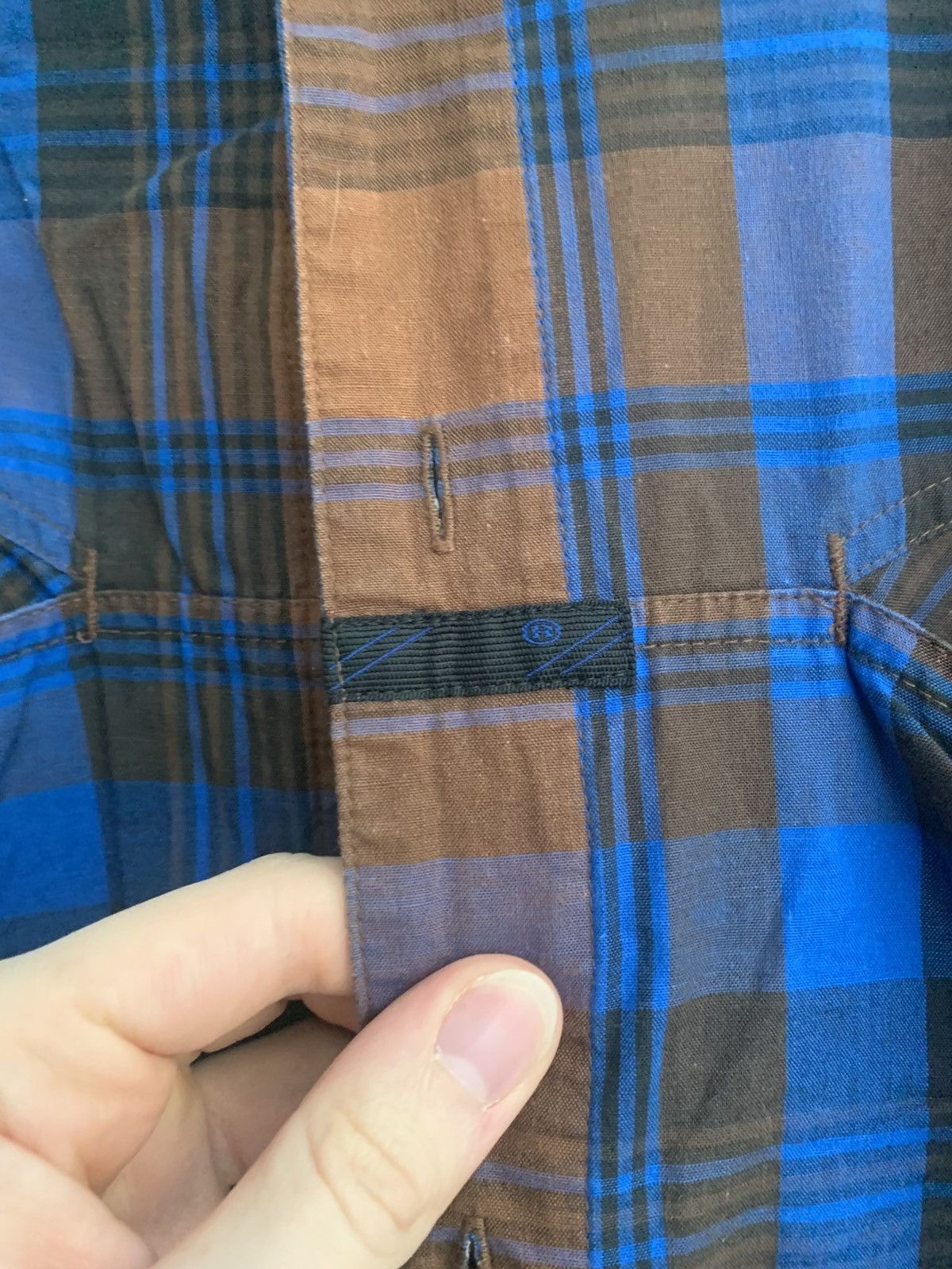 Marithe + Francois Girbaud Vintage Girbaud Plaid Button-Down w. X-Pockets Size US L / EU 52-54 / 3 - 6 Thumbnail