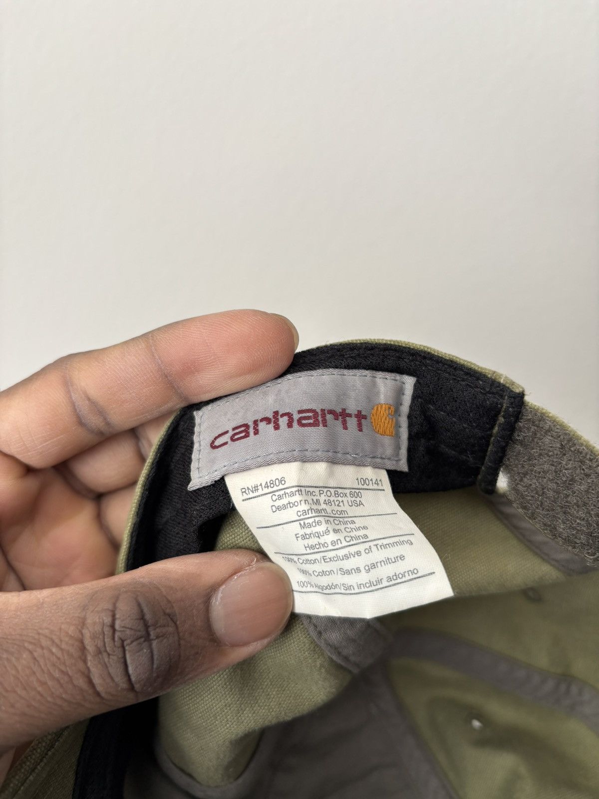 Carhartt Vintage Olive Carhartt Hat Size ONE SIZE - 3 Thumbnail