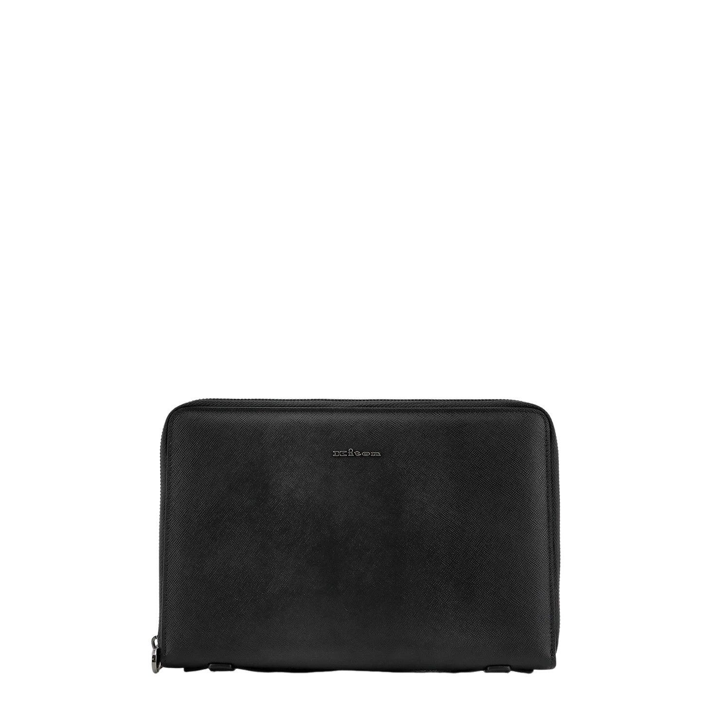 Kiton KITON Black Leather Briefcase New & Authentic Size ONE SIZE - 1 Thumbnail