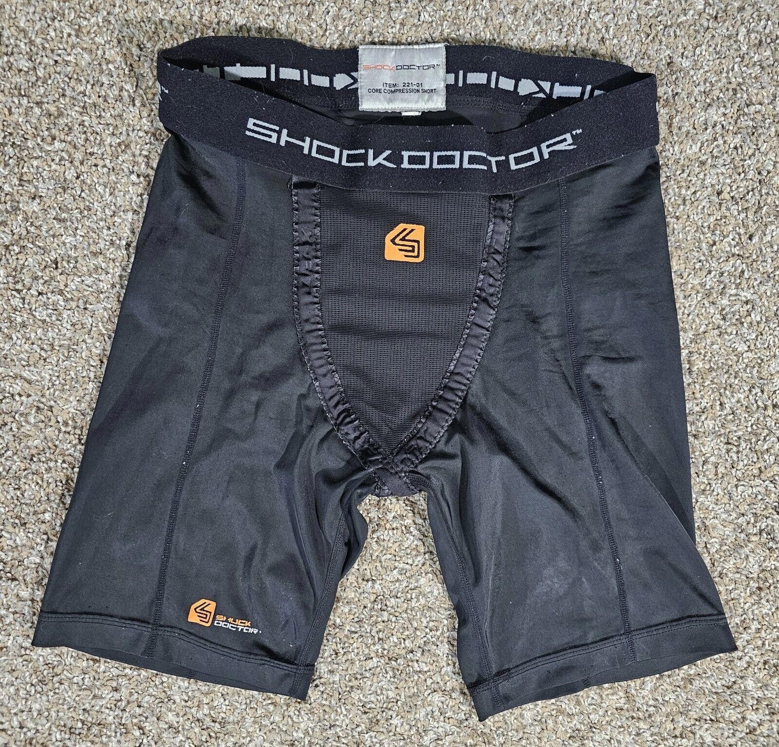 Designer ShockDoctor Core Compression Shorts NutCup Pocket - DAMAGE Size ONE SIZE - 1 Thumbnail