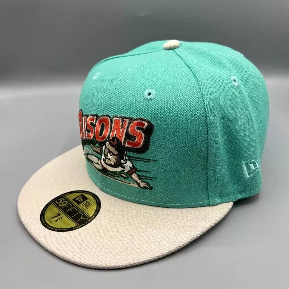 New Era Buffalo Bisons Hat Men 7 5/8 59Fifty New Era MiLB Fitted Cap Size ONE SIZE - 3 Thumbnail
