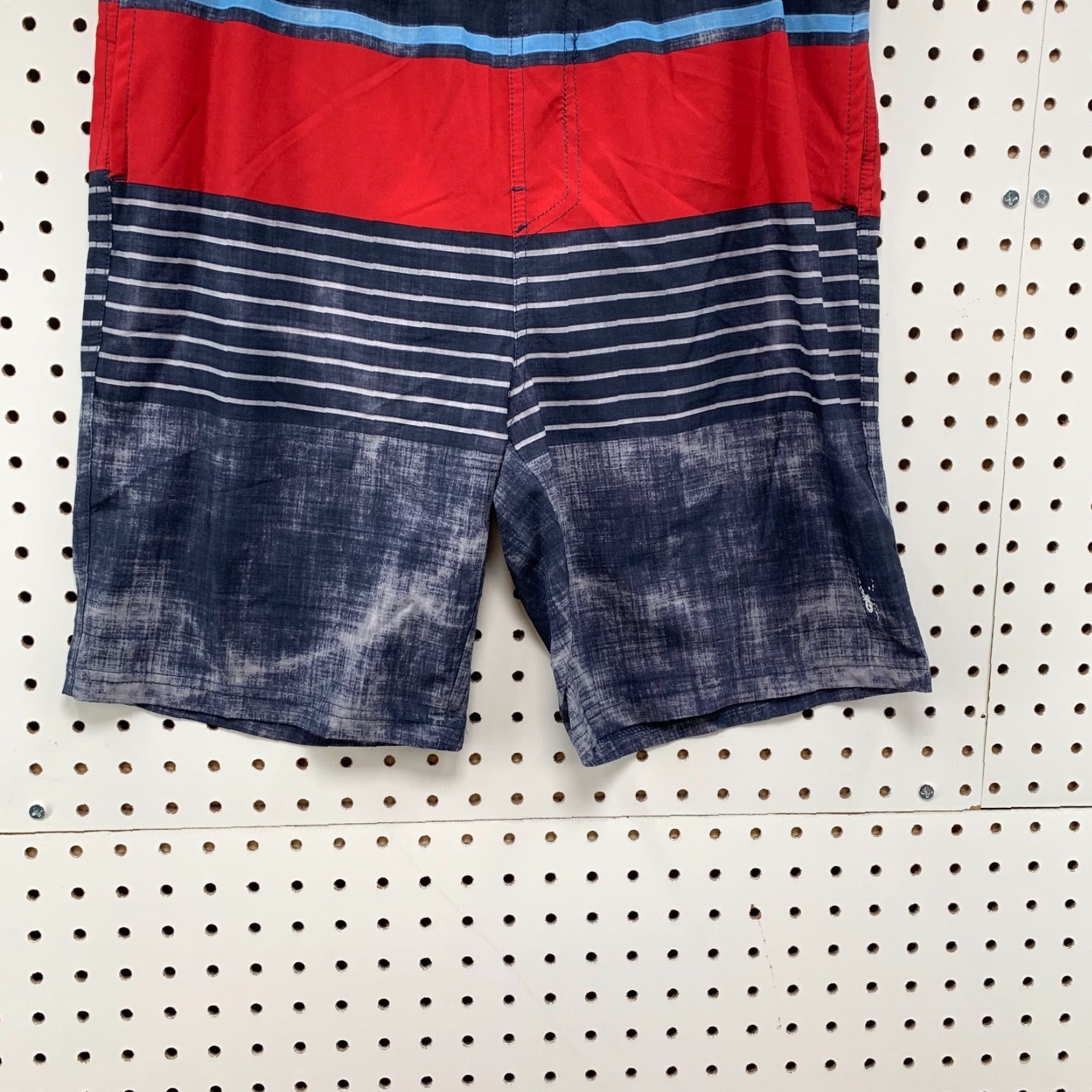 Spyder Spyder Swim Trunks Striped Red Blue Mens Medium 29x7.5 Shorts Bottom Size US 31 - 5 Thumbnail