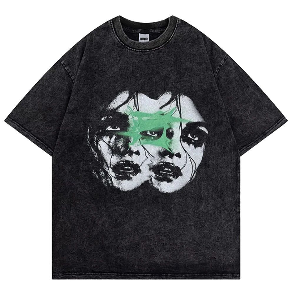 Japanese Brand Double Faces Graphic T-Shirt Size US L / EU 52-54 / 3 - 1 Thumbnail