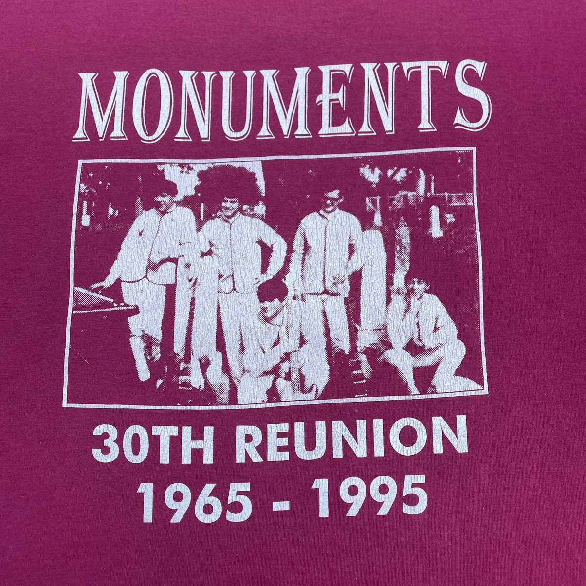 Band Tees × Vintage 🔥Trash🔥Vintage 90s Monuments Pillars Of Sound Promo Tee Size US XL / EU 56 / 4 - 2 Thumbnail
