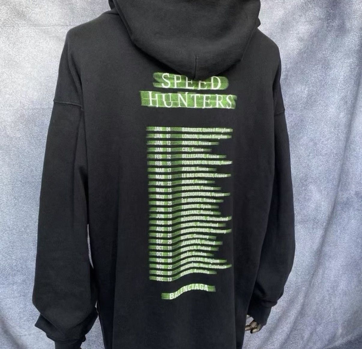Balenciaga Balenciaga Black Green Band Portrait Hoodie Size US S / EU 44-46 / 1 - 2 Thumbnail