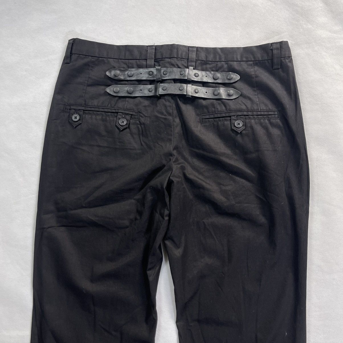 Neil Barrett Black Barrett Neil Barret Leather Strap Design Pant Size US 30 / EU 46 - 6 Thumbnail
