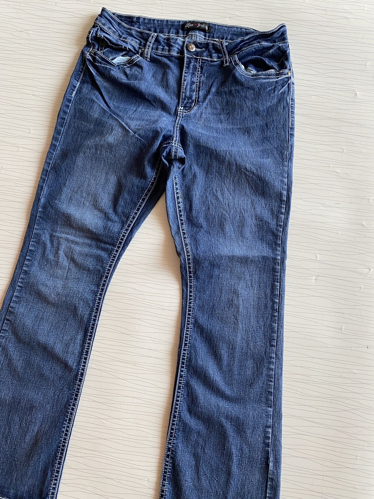 If Six Was Nine Japanese brand love indigo flare denim Size US 34 / EU 50 - 3 Thumbnail