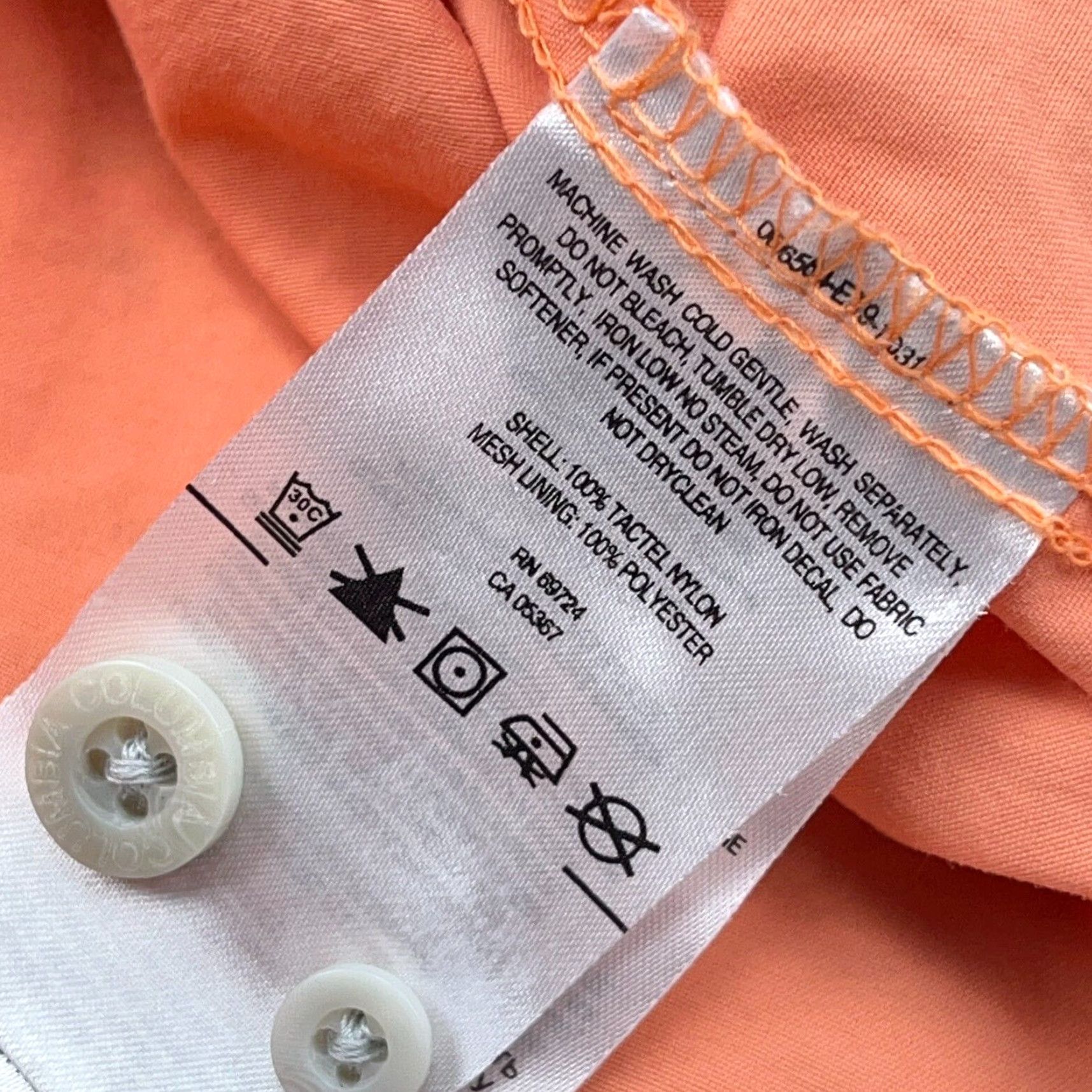 Vintage Columbia Shirt Men 2X Orange Button-Up Omni Shade Performance Tactel Nylon PFG Long Sleeve Casual Travel UV Size US XXL / EU 58 / 5 - 6 Thumbnail