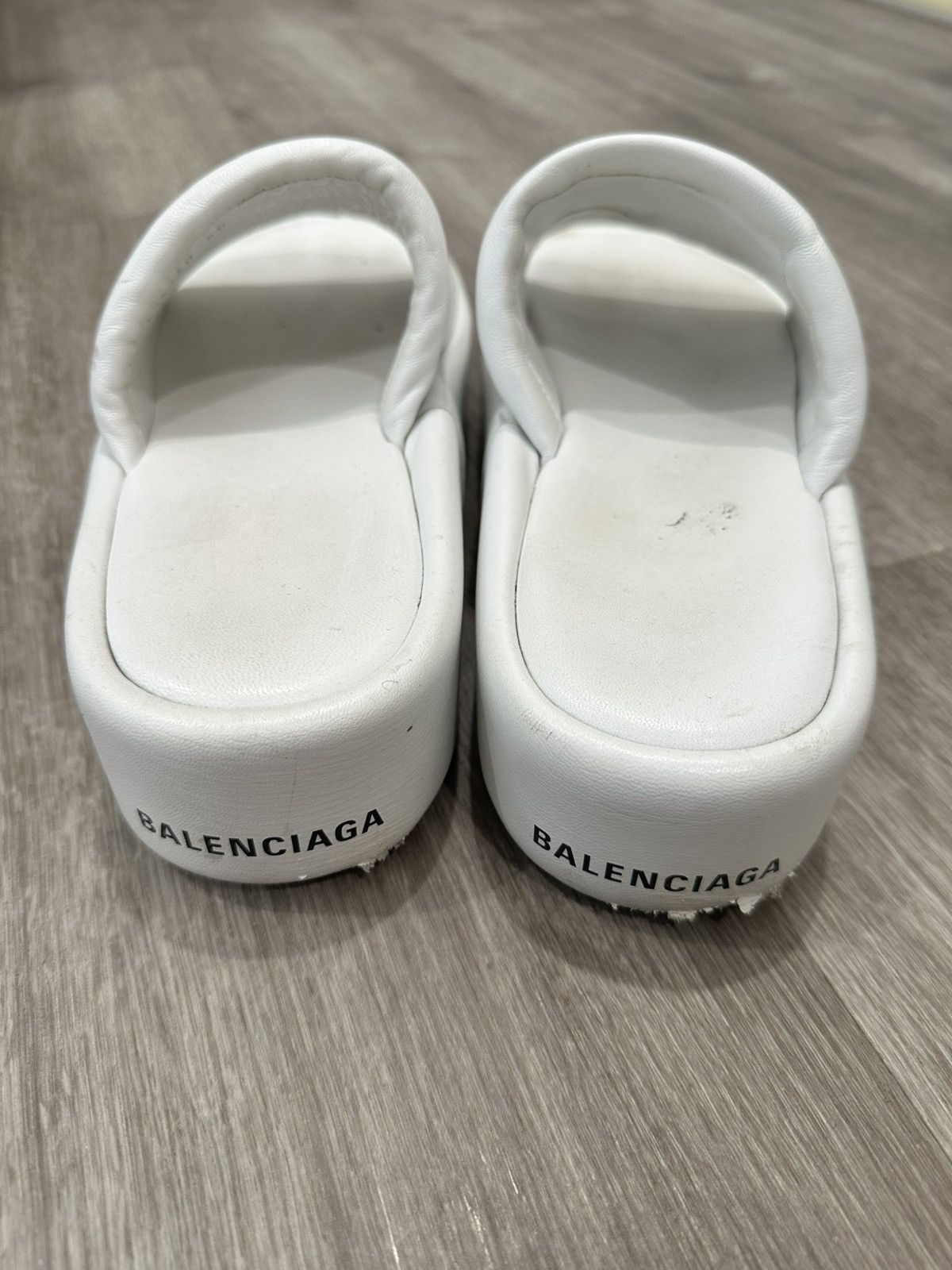 Balenciaga Balenciaga Beater Leather Platform Slides Size US 7.5 / EU 40-41 - 2 Thumbnail