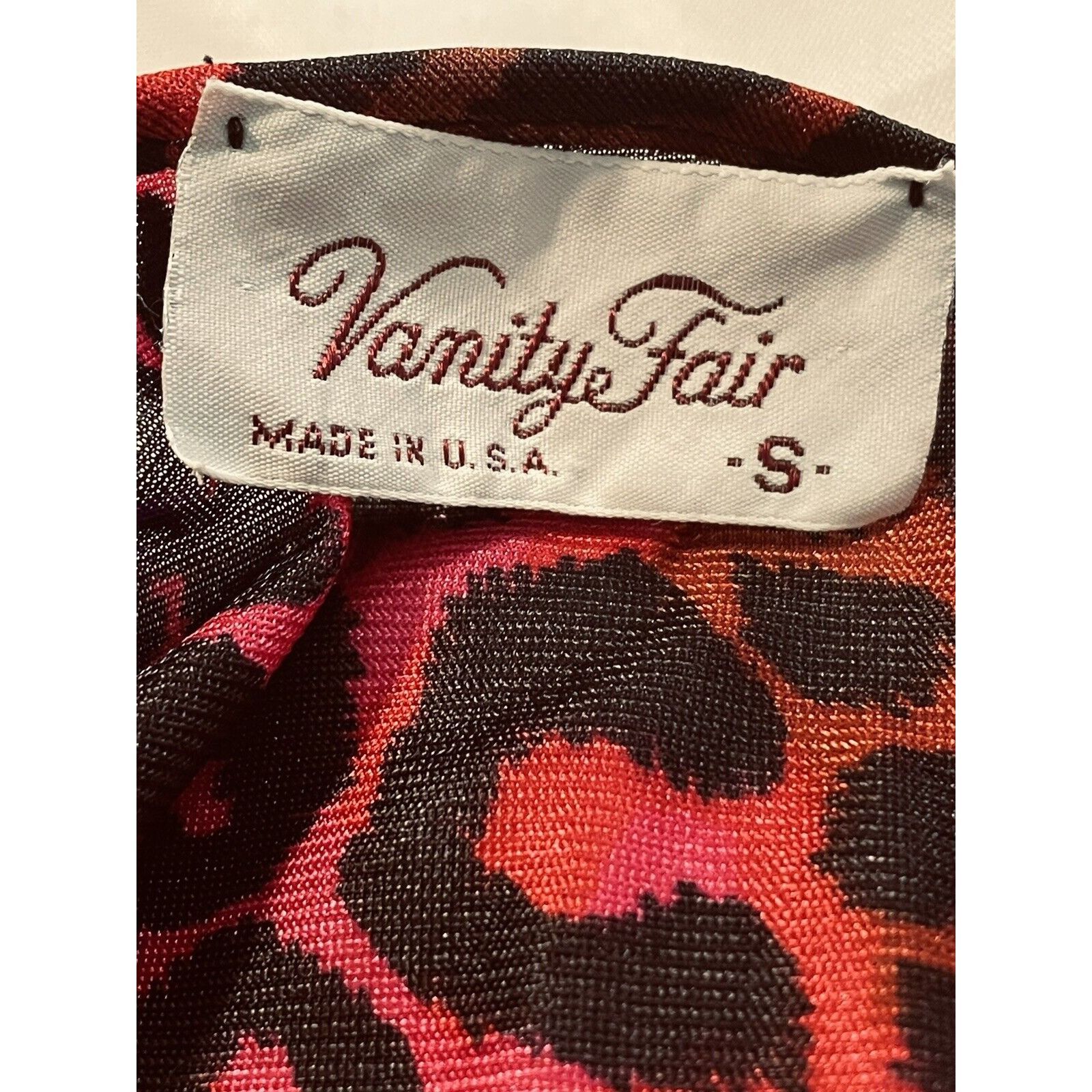 Vintage Second Skin Stretch Satin Vanity Fair Pink Leopard Robe Wome Size S / US 4 / IT 40 - 6 Thumbnail