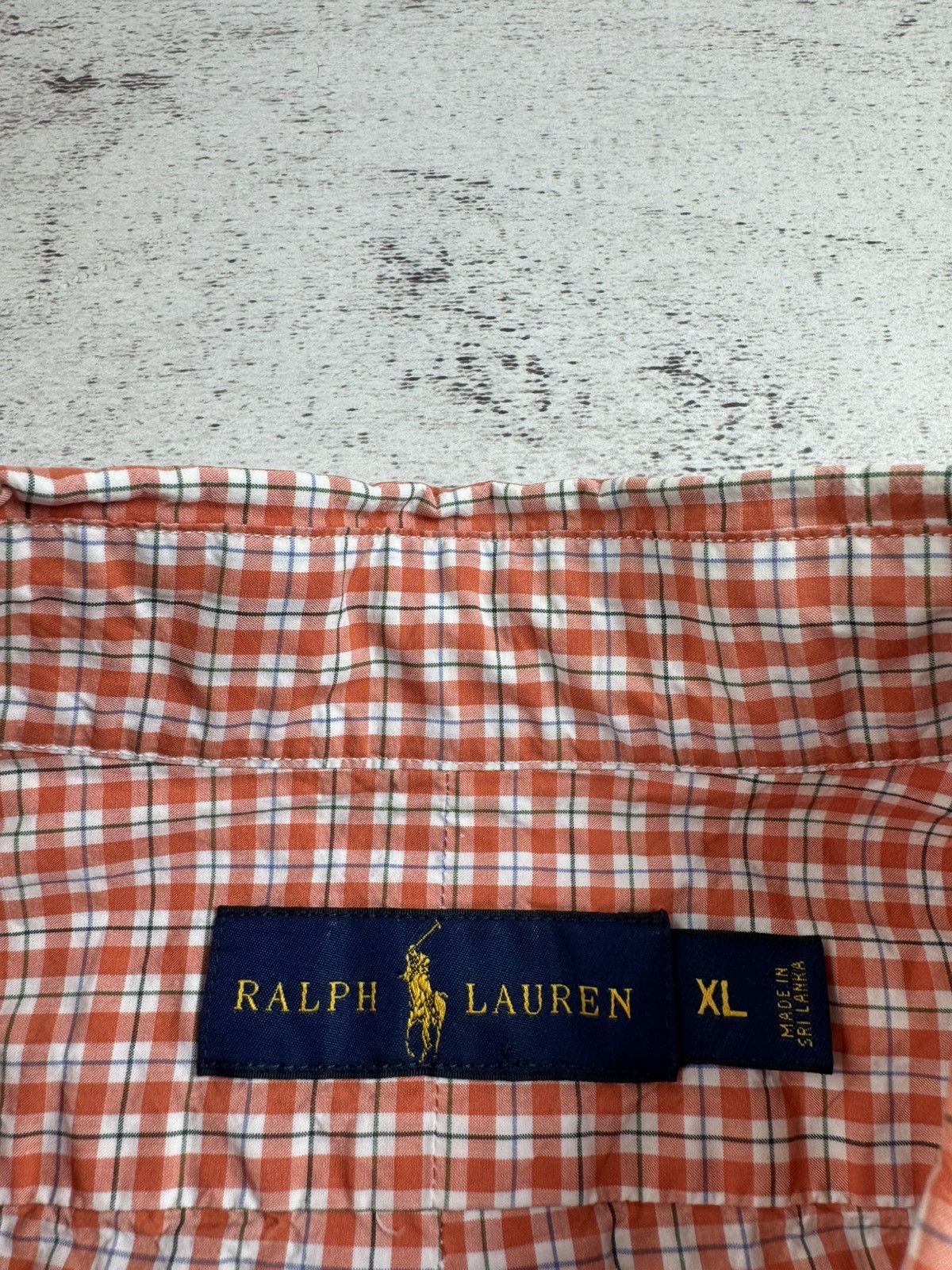 Polo Ralph Lauren Polo Ralph Lauren XL Orange Checked Button Colorful Men’s Plaid LongSleeve Shirt Size US XL / EU 56 / 4 - 10 Thumbnail