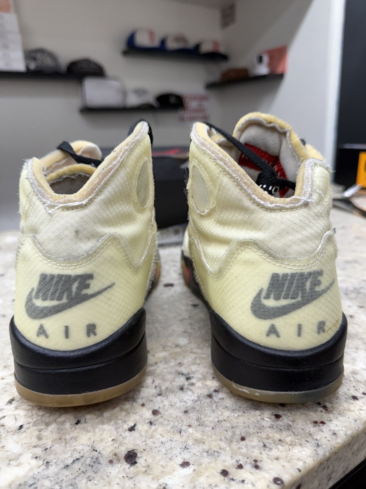 Off-White Jordan 5 Retro Off White Sail Size US 9.5 / EU 42-43 - 4 Thumbnail
