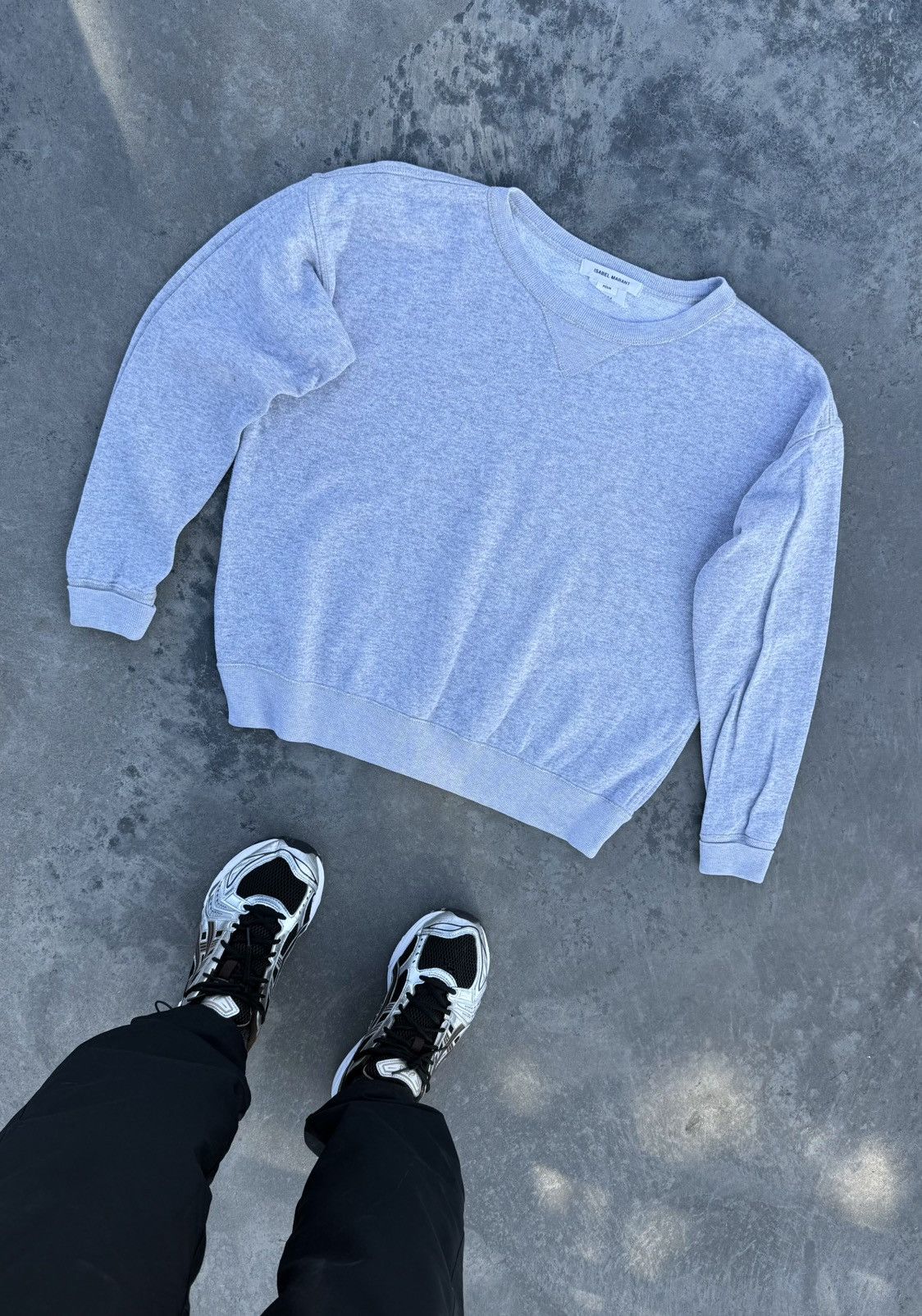 Isabel Marant Isabel Marant Sweatshirt Baggy Y2K Grey H&M Streetwear Size L / US 10 / IT 46 - 1 Thumbnail