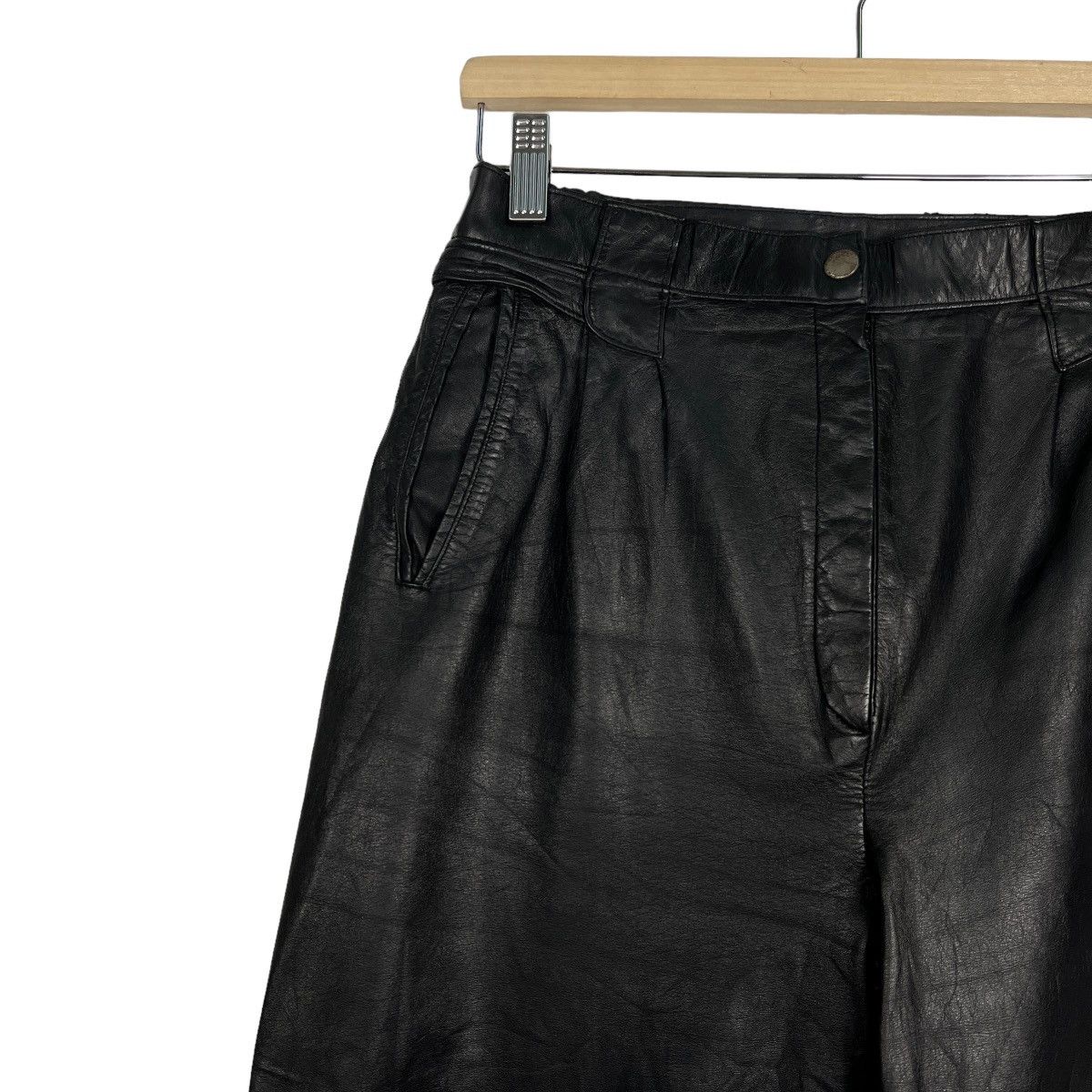 Genuine Leather 🔥 VINTAGE WEST PAC TROUSER LEATHER PANTS Size US 30 / EU 46 - 6 Thumbnail